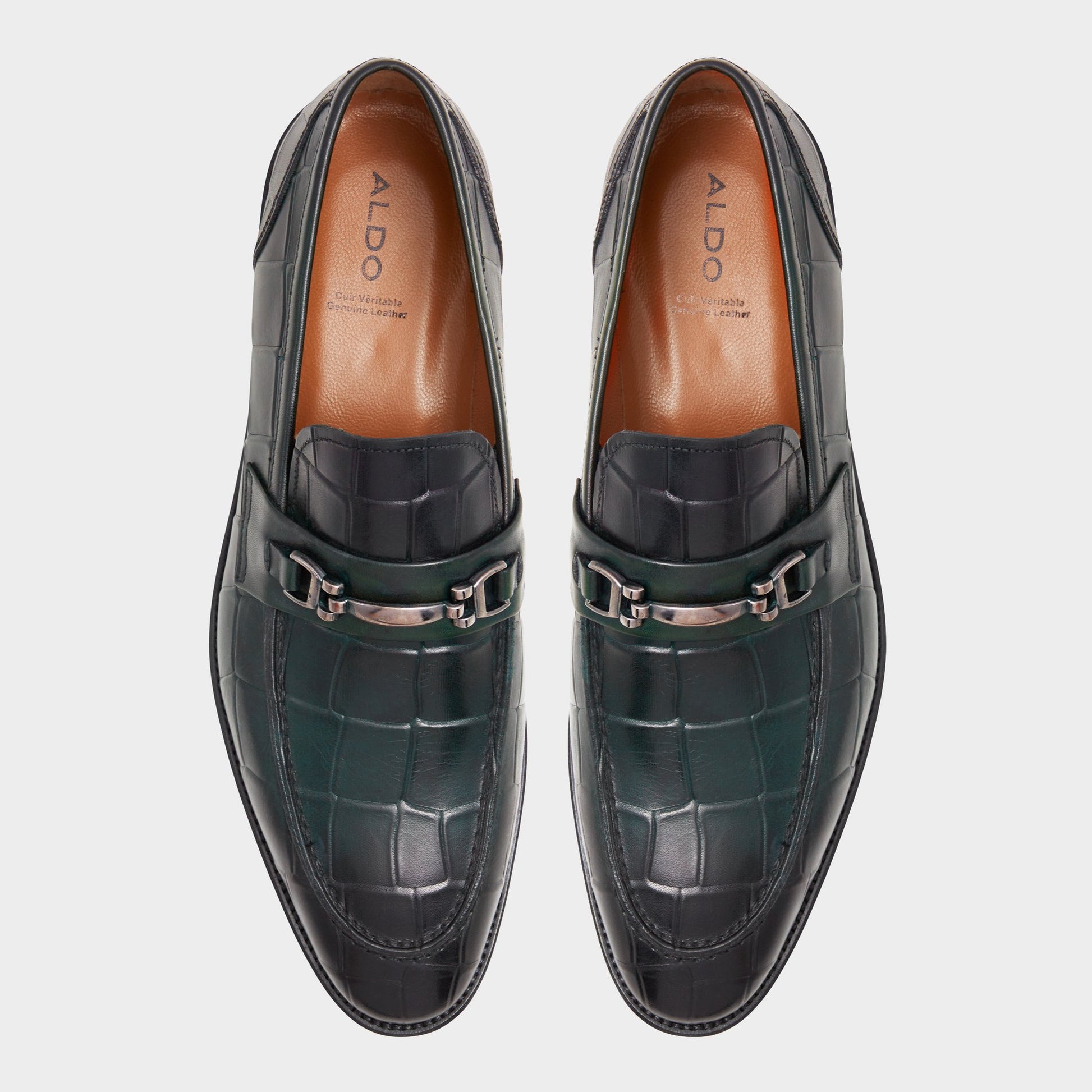 Top-down view of the Khaki Liari Loafer