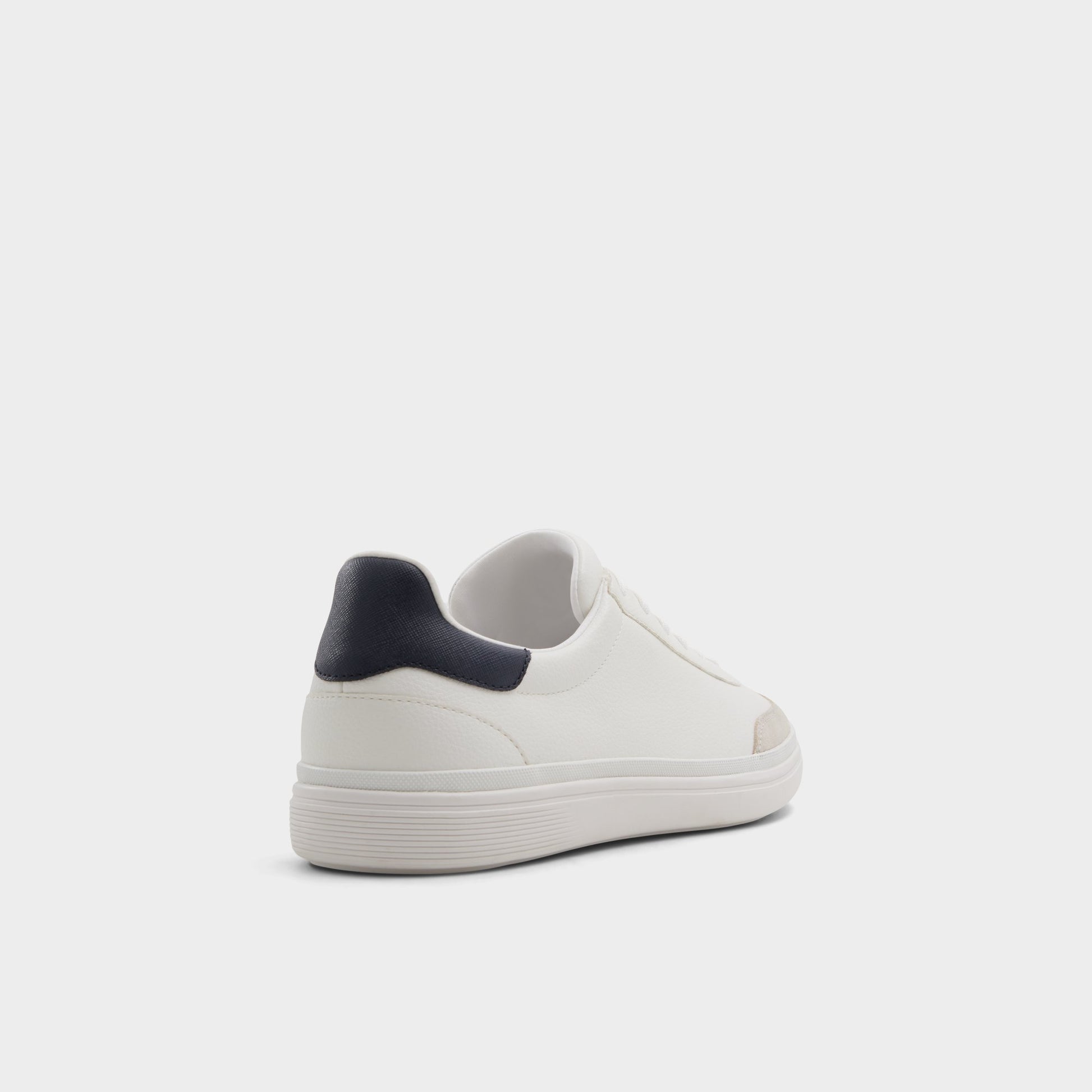 Three-quarter angle of White Lido Low top sneaker's back side