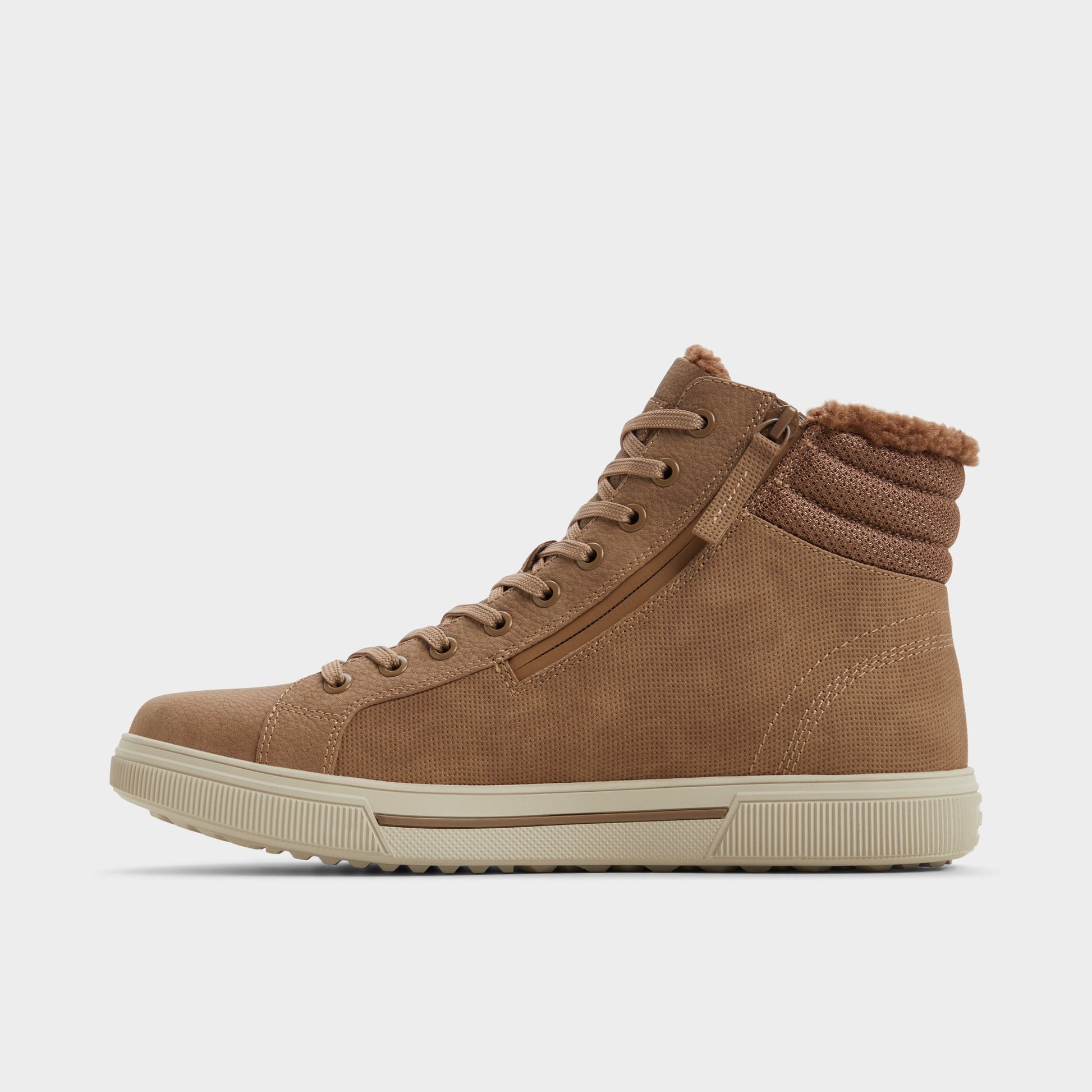Vue latérale de Beige Preralithh-l Botte lacée