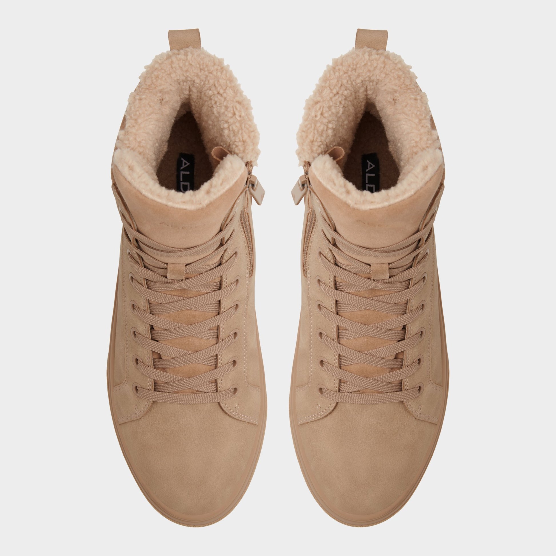 Top-down view of the Light Brown Dusker Lace-up boot