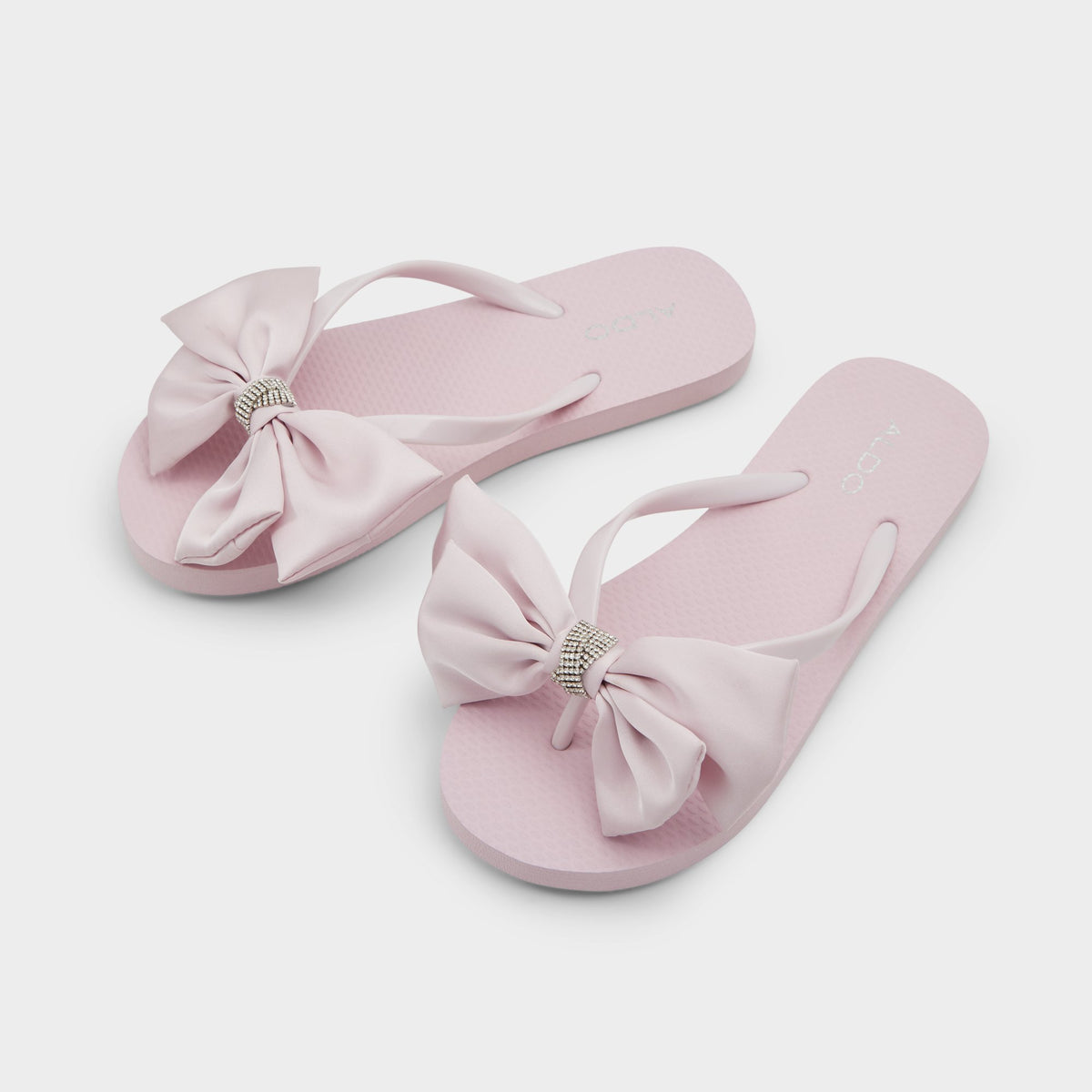 Main View of Light Pink Cutebow Flip flop for Womens
