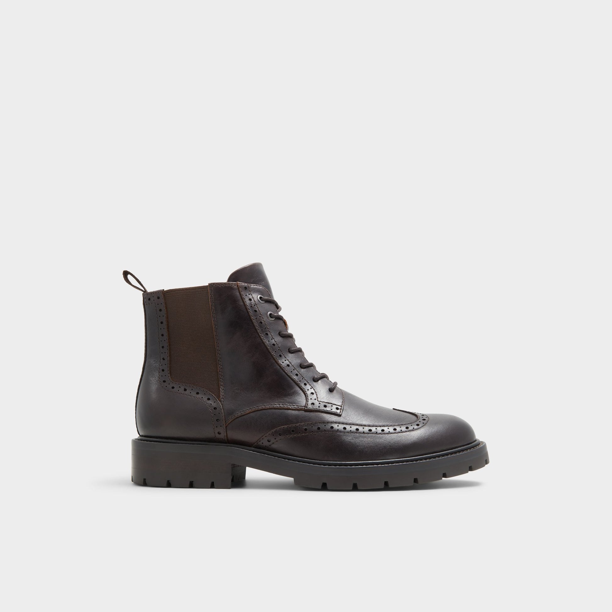 Vue principale de Marron Toney Botte lacée pour Hommes