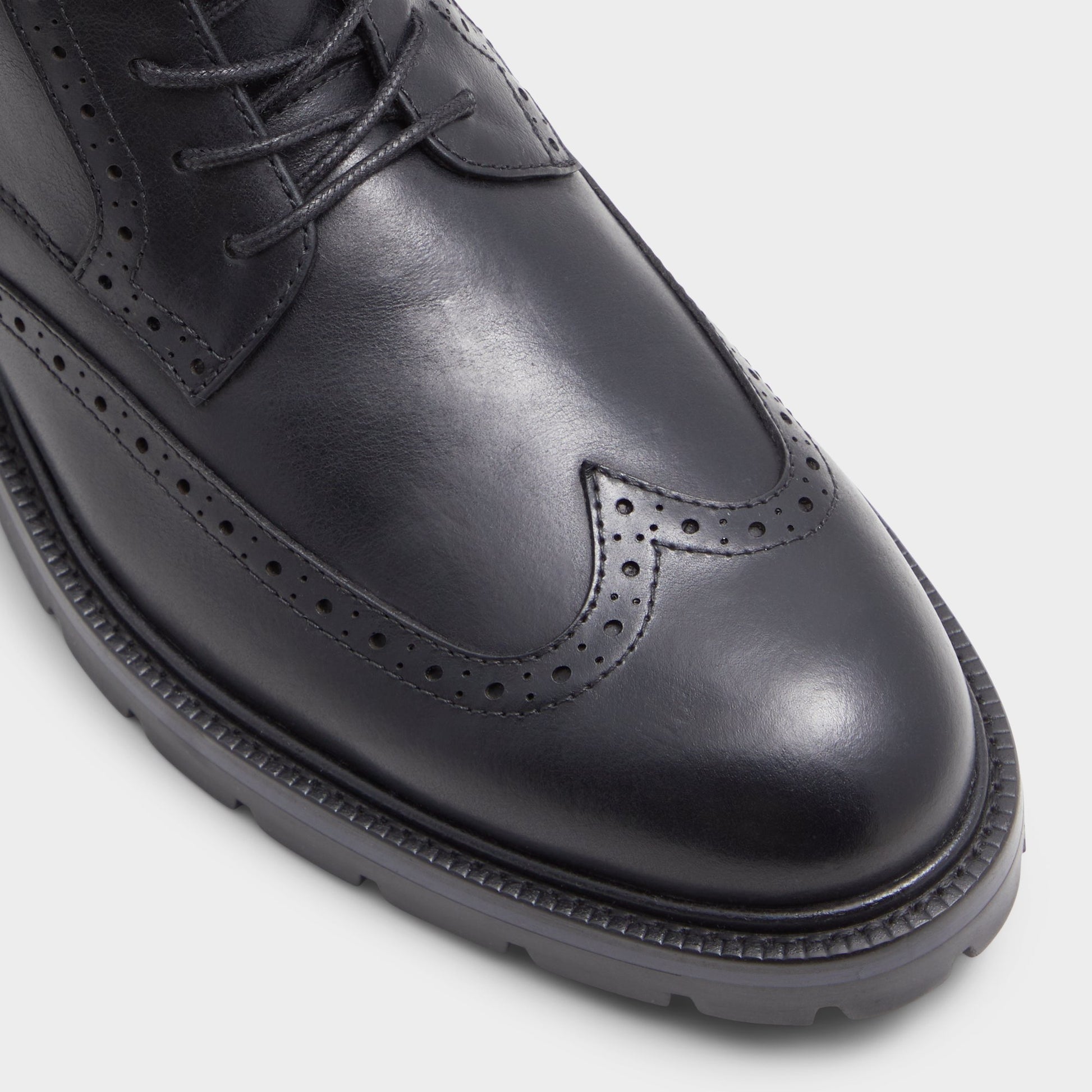 Close-up of the Black Toney Lace-up boot