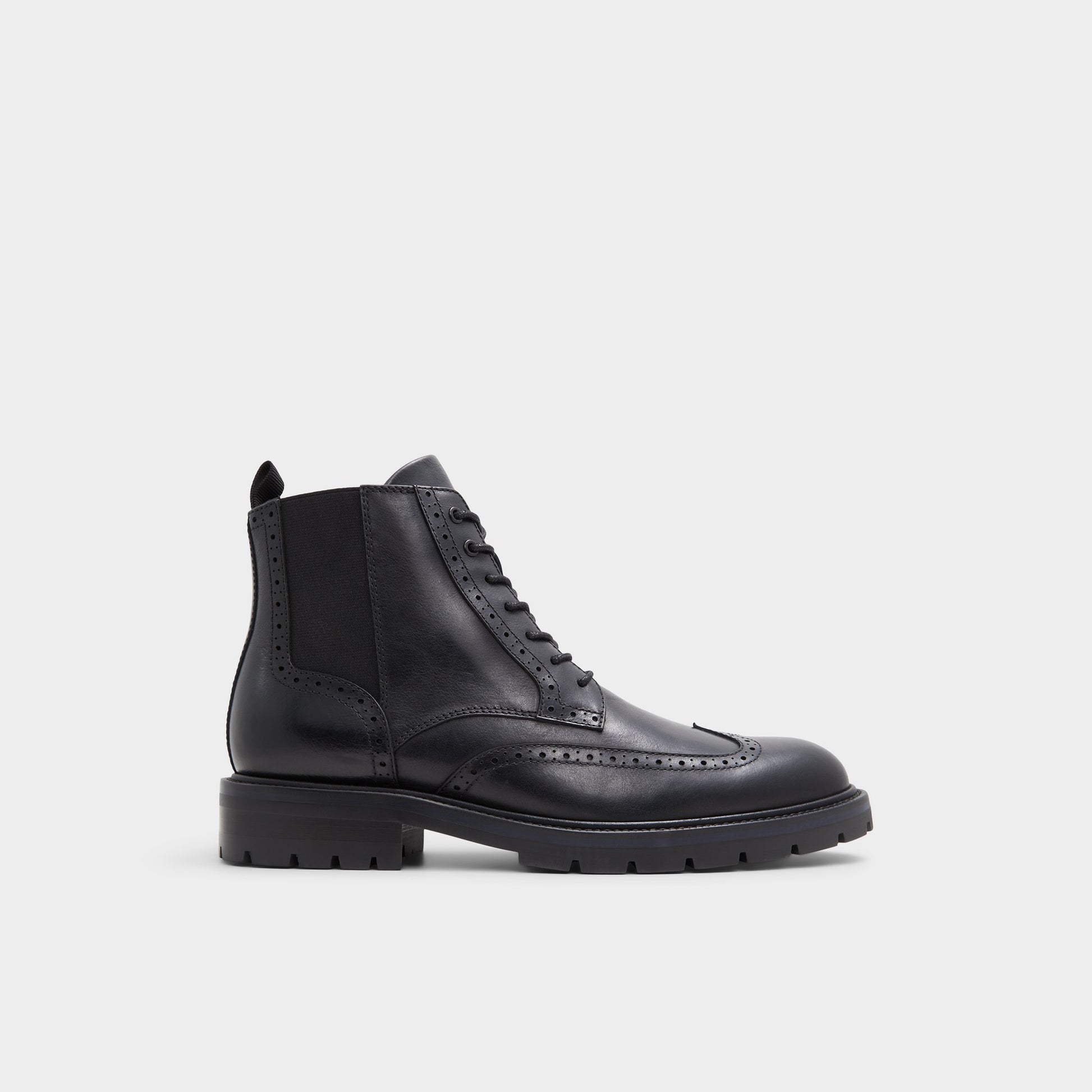 Main View of Black Toney Lace-up boot for Mens
