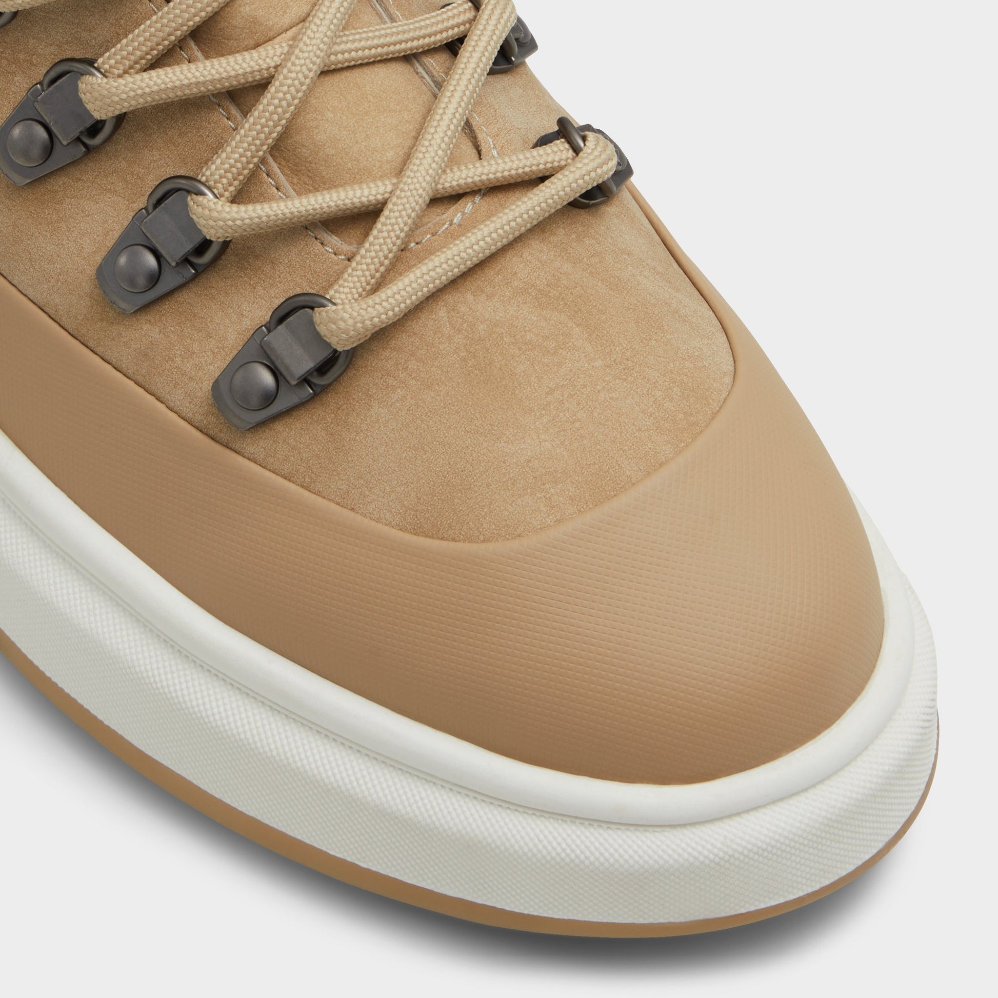Close-up of the Light Beige Gibson Lace-up boot