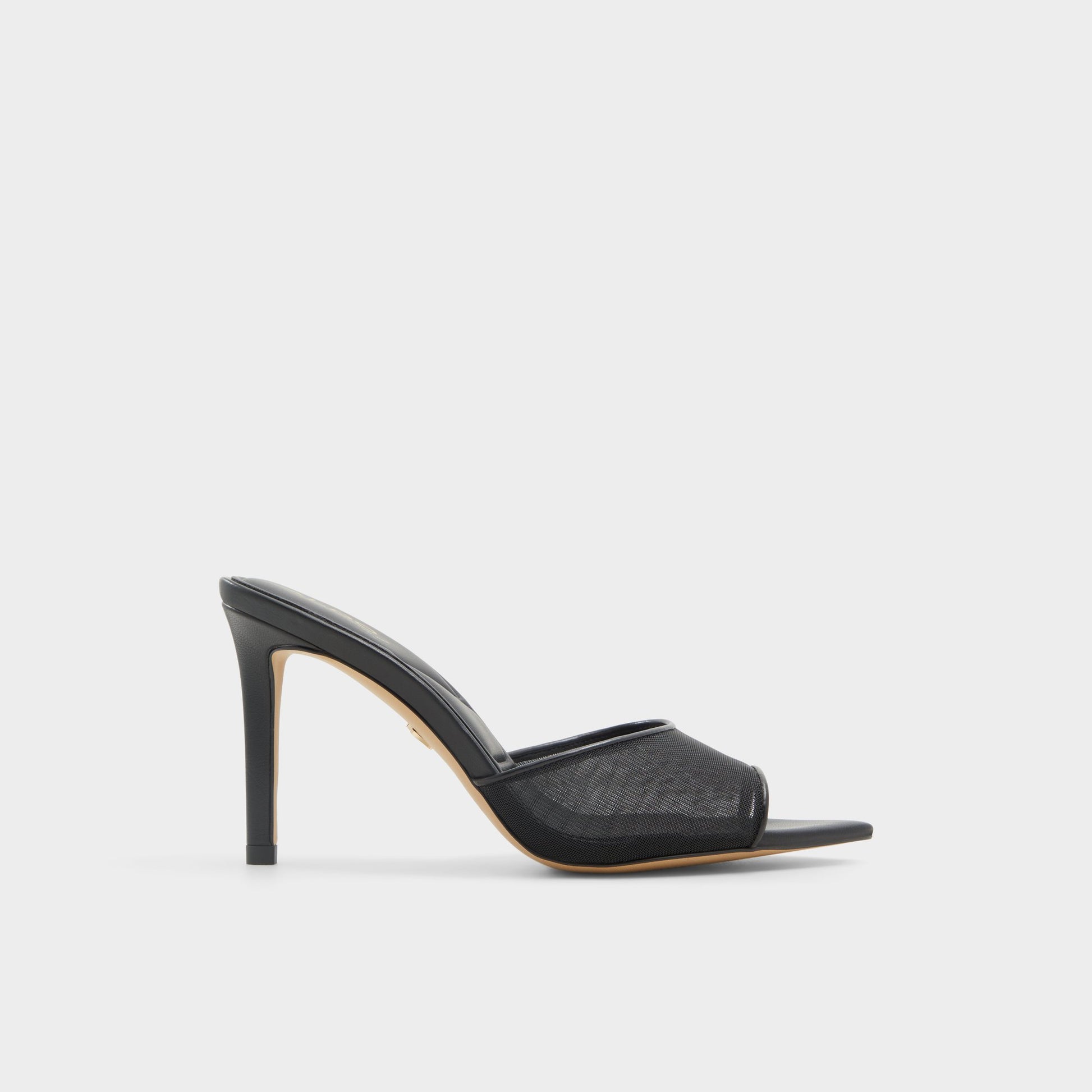 Main View of Black Anyabrilden Heeled mule for Womens