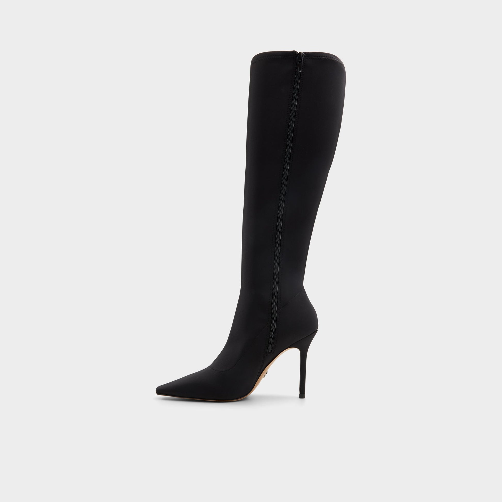 Side view of Black Raffaela Knee-high boot