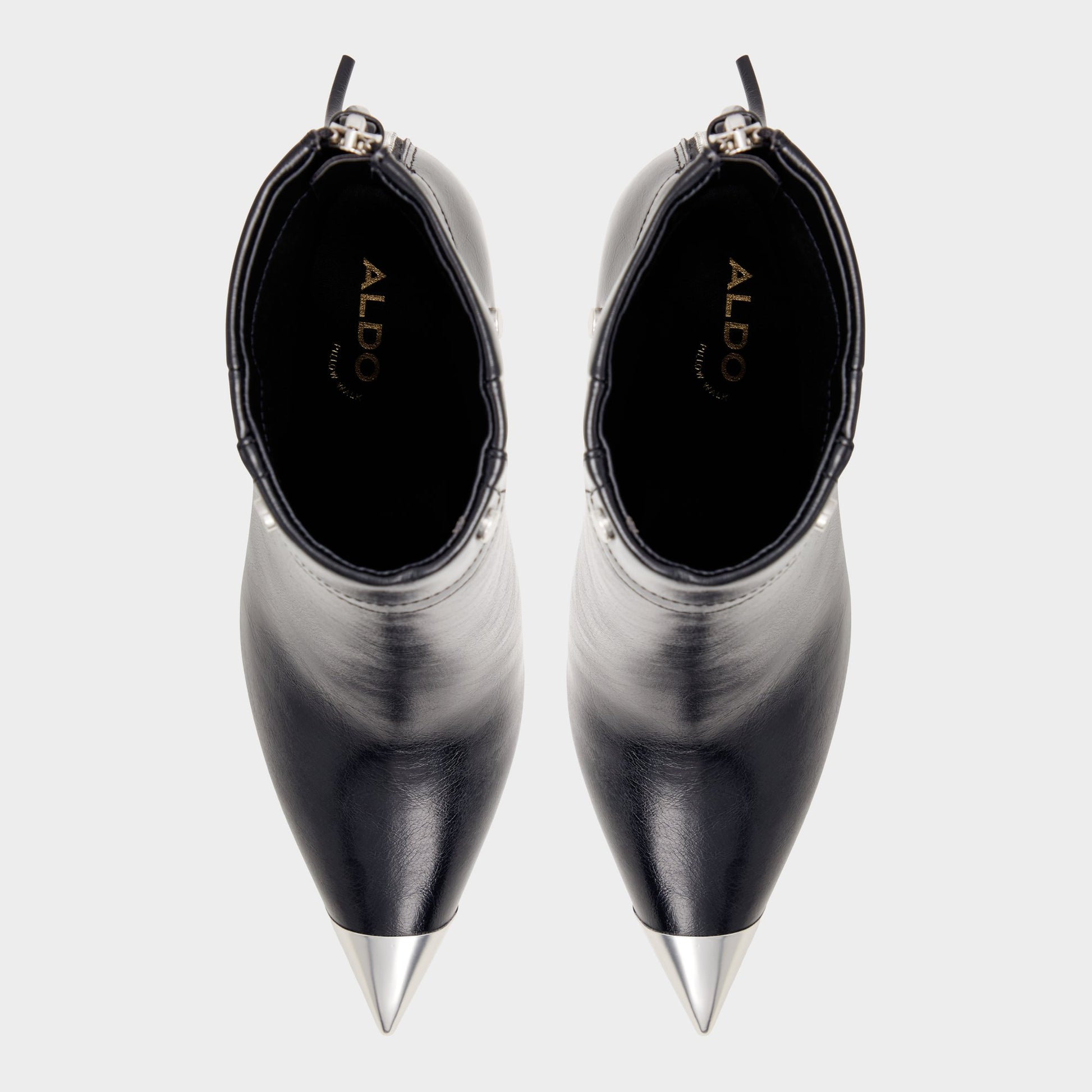 Top-down view of the Black Nilita Ankle boot