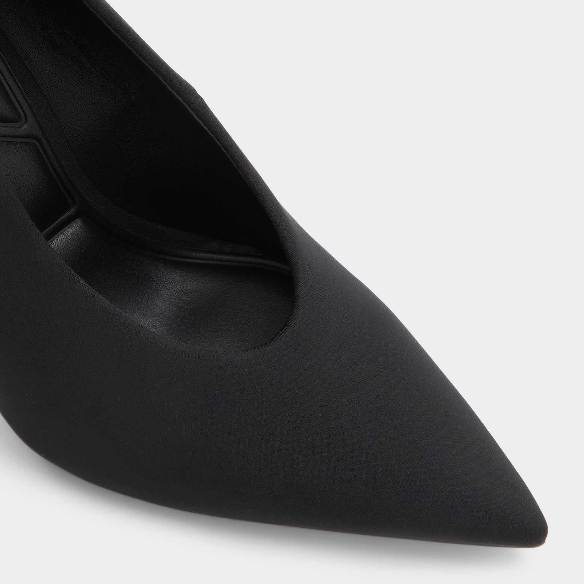 Close-up of the Black Lessy Pump