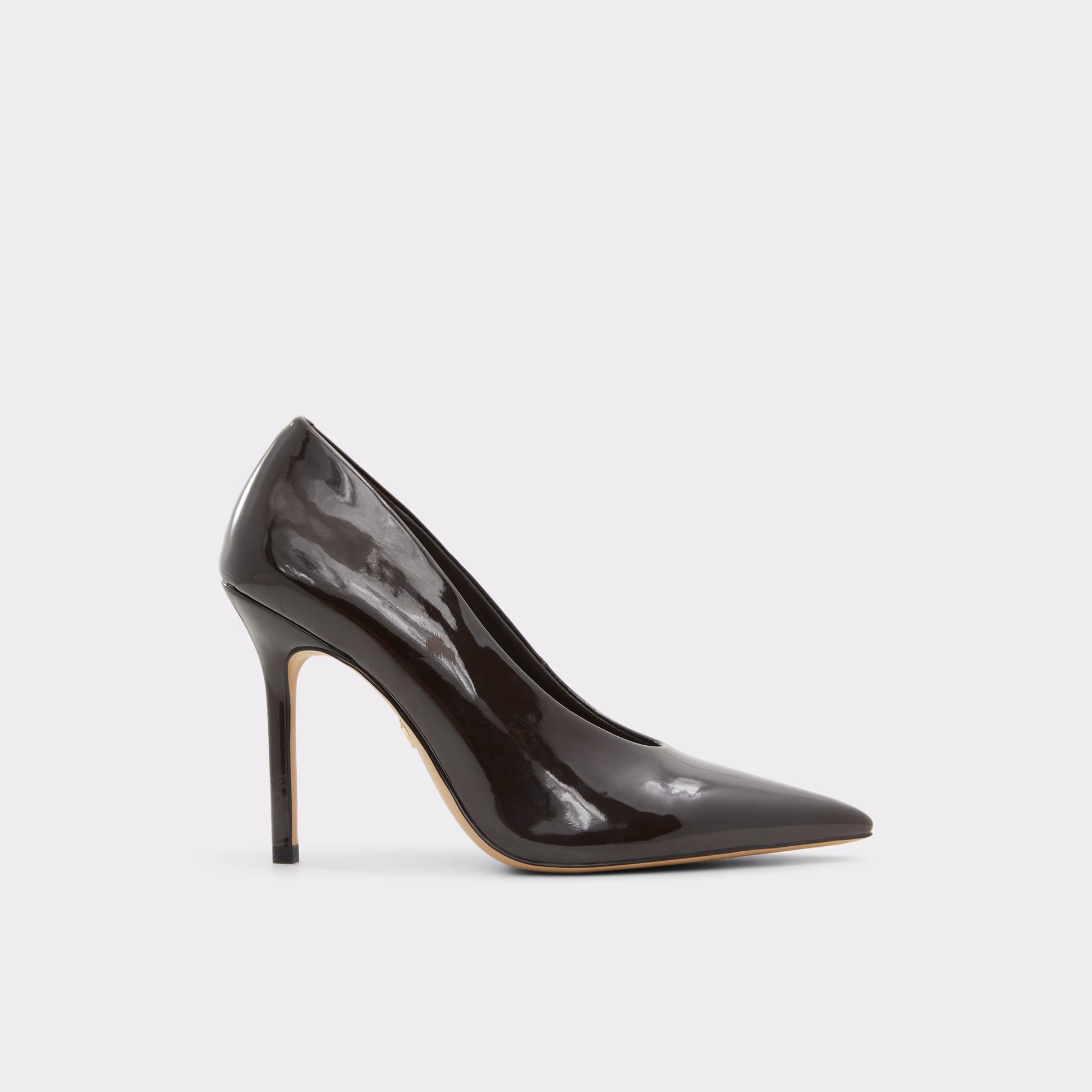 Main View of Dark Brown Lessy Pump for Womens