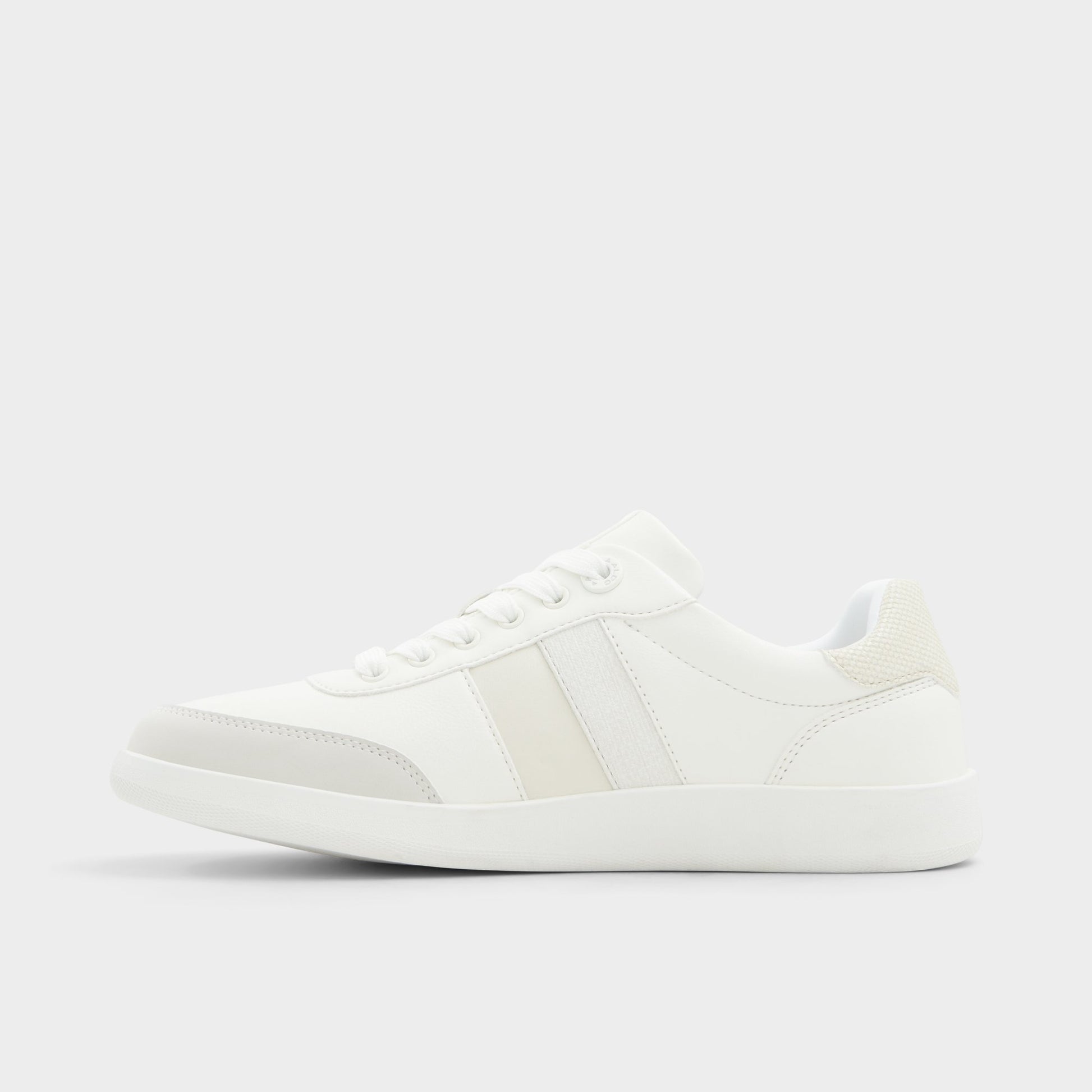 Side view of White Hestia Low top sneaker