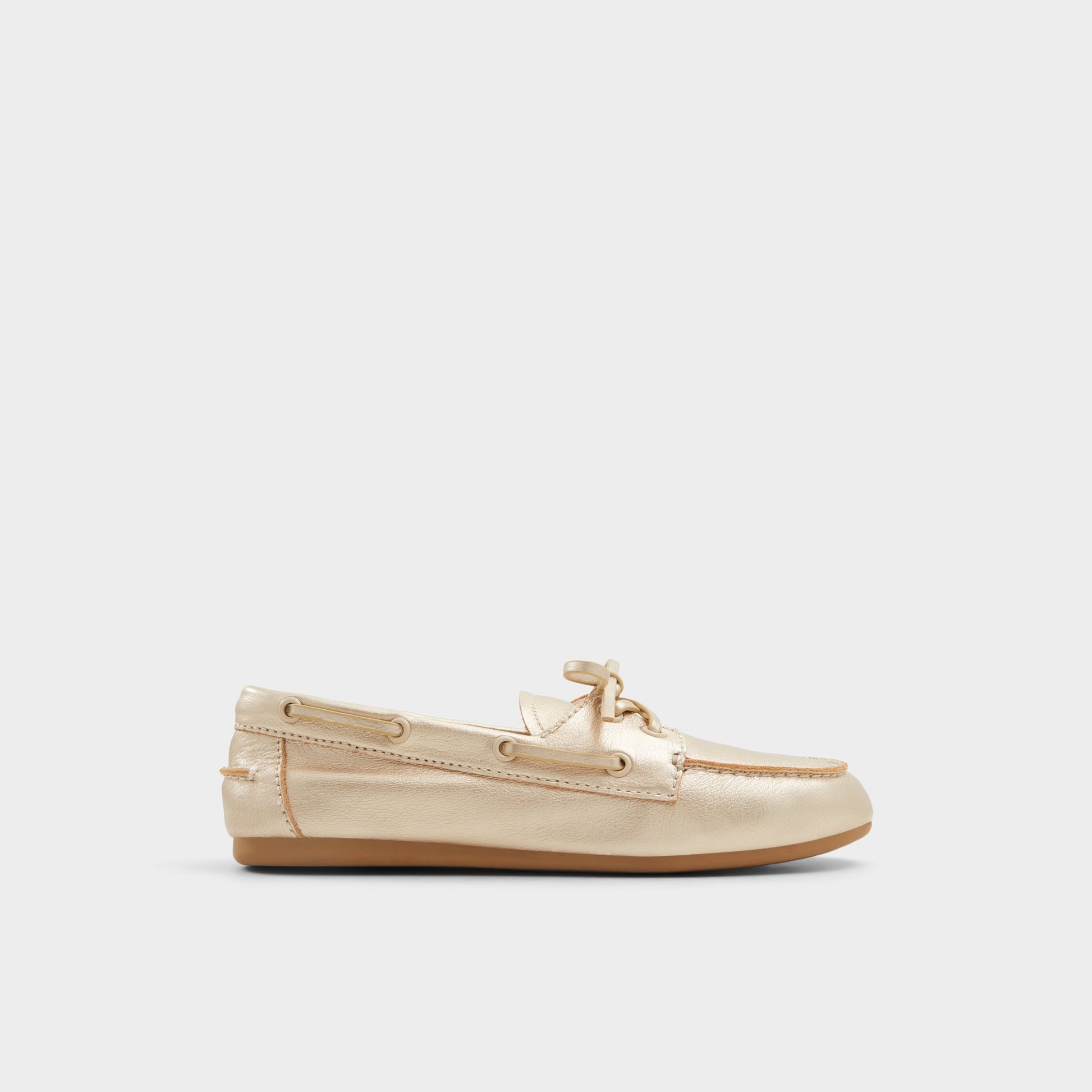 Main View of Gold Sail Boat shoe for Womens