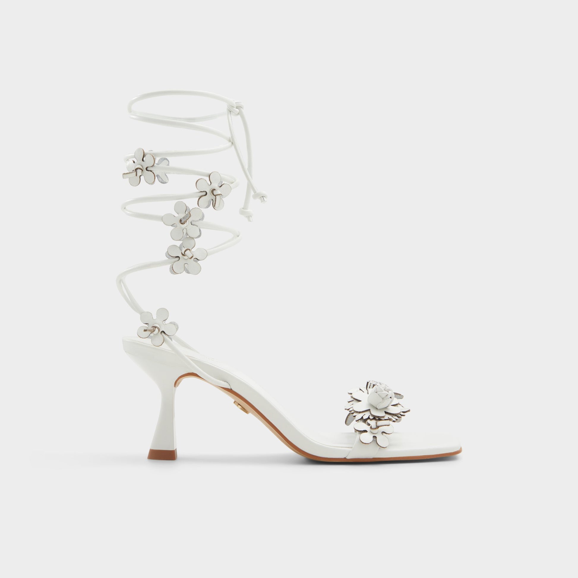 Main View of White/Bone Fiorela Strappy heeled sandal for Womens