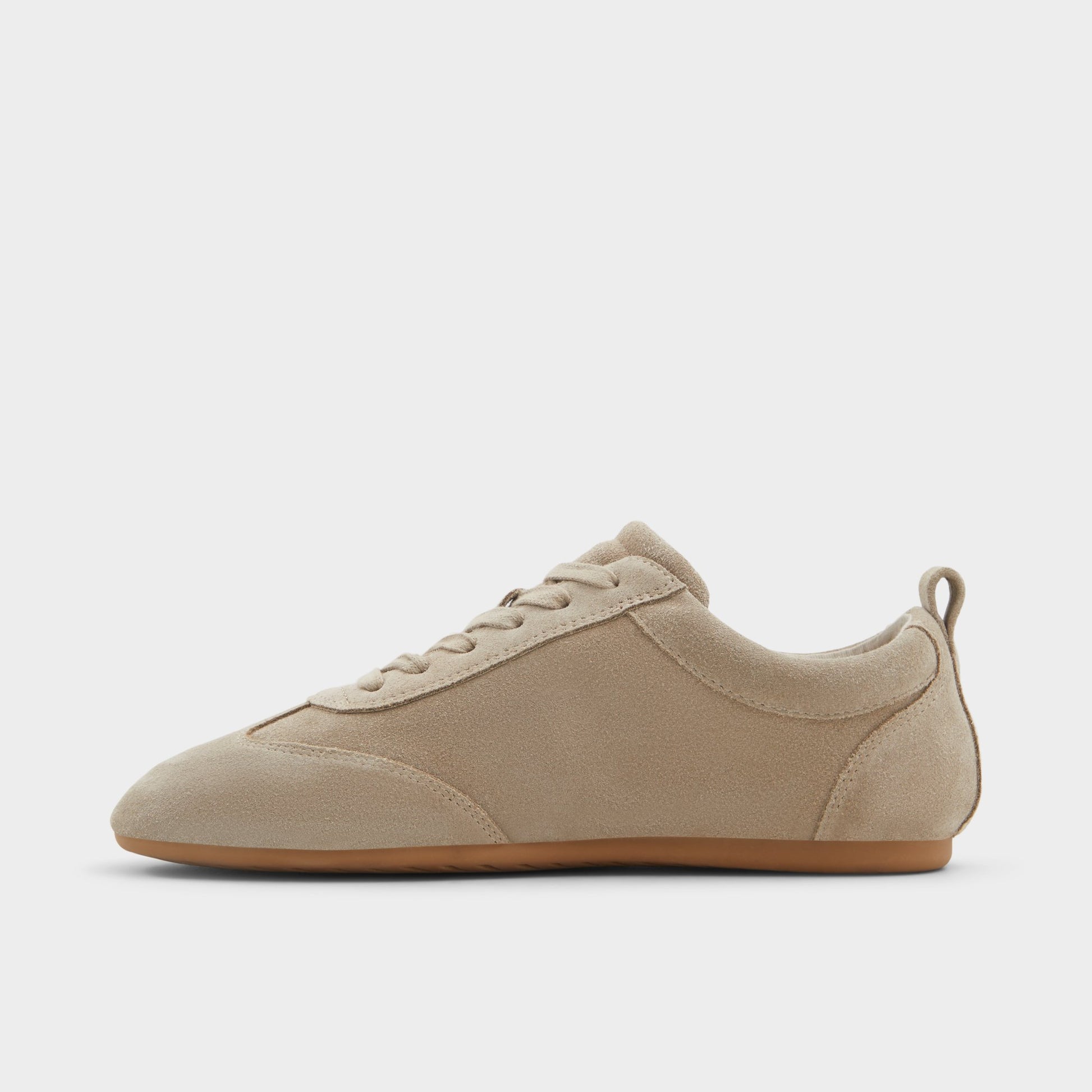 Side view of Light Brown Swiftlyy Low top sneaker