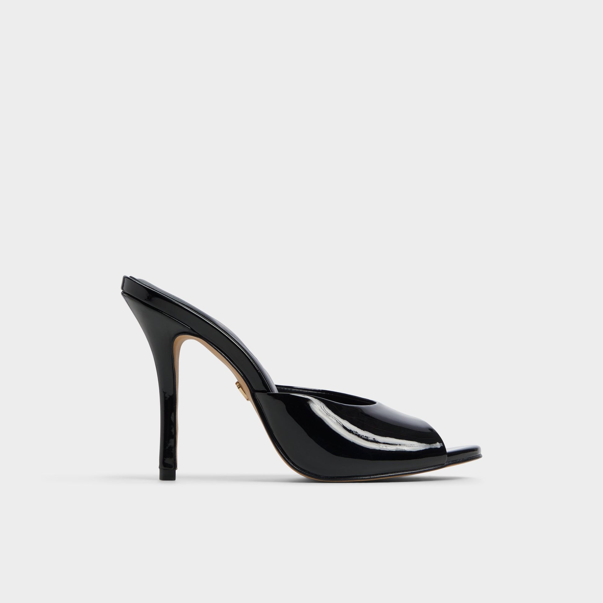 Main View of Black Fidelia Heeled mule for Womens