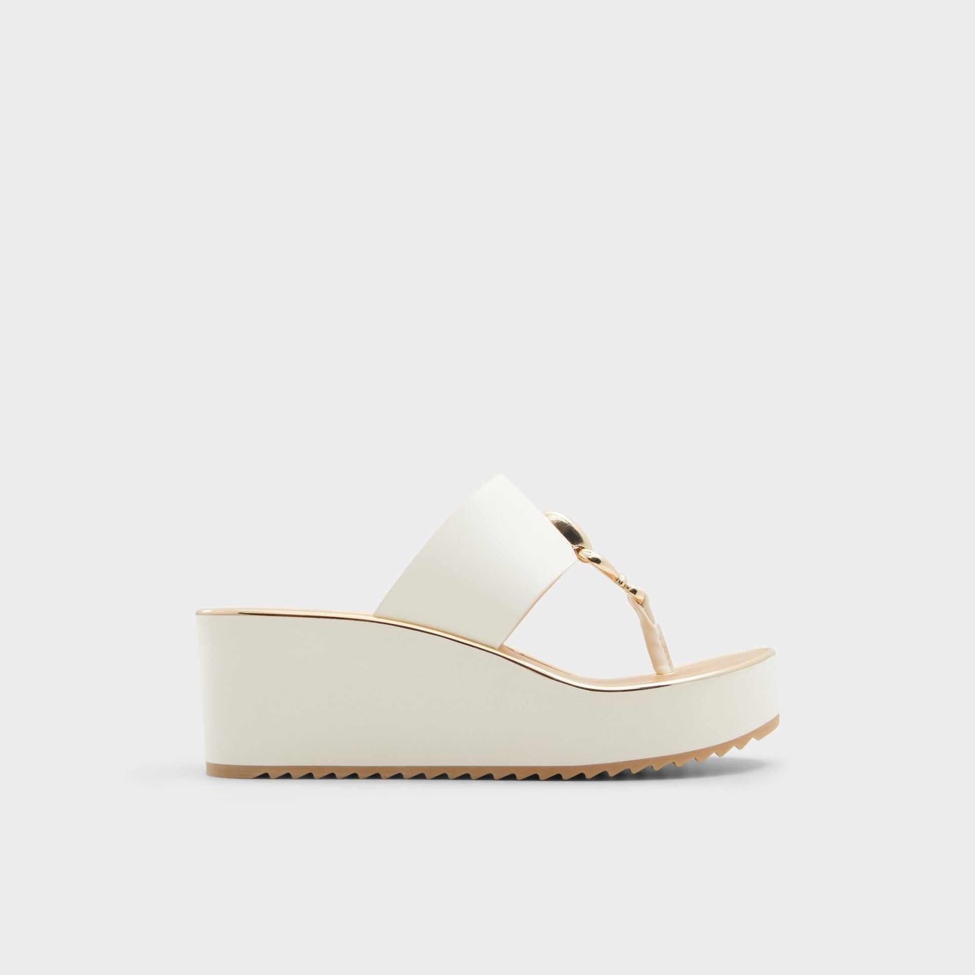 Main View of White Penelopy Wedge sandal for Womens