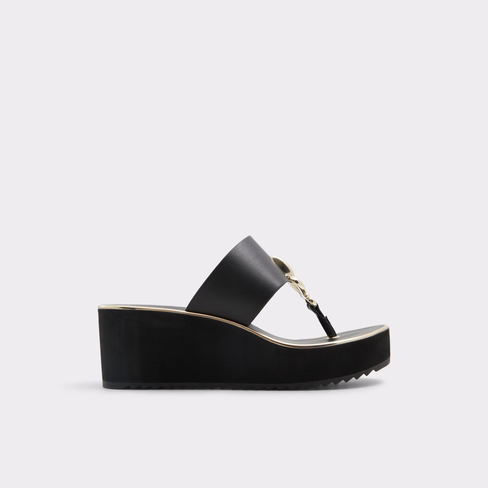 Main View of Black Penelopy T-strap sandal for Womens