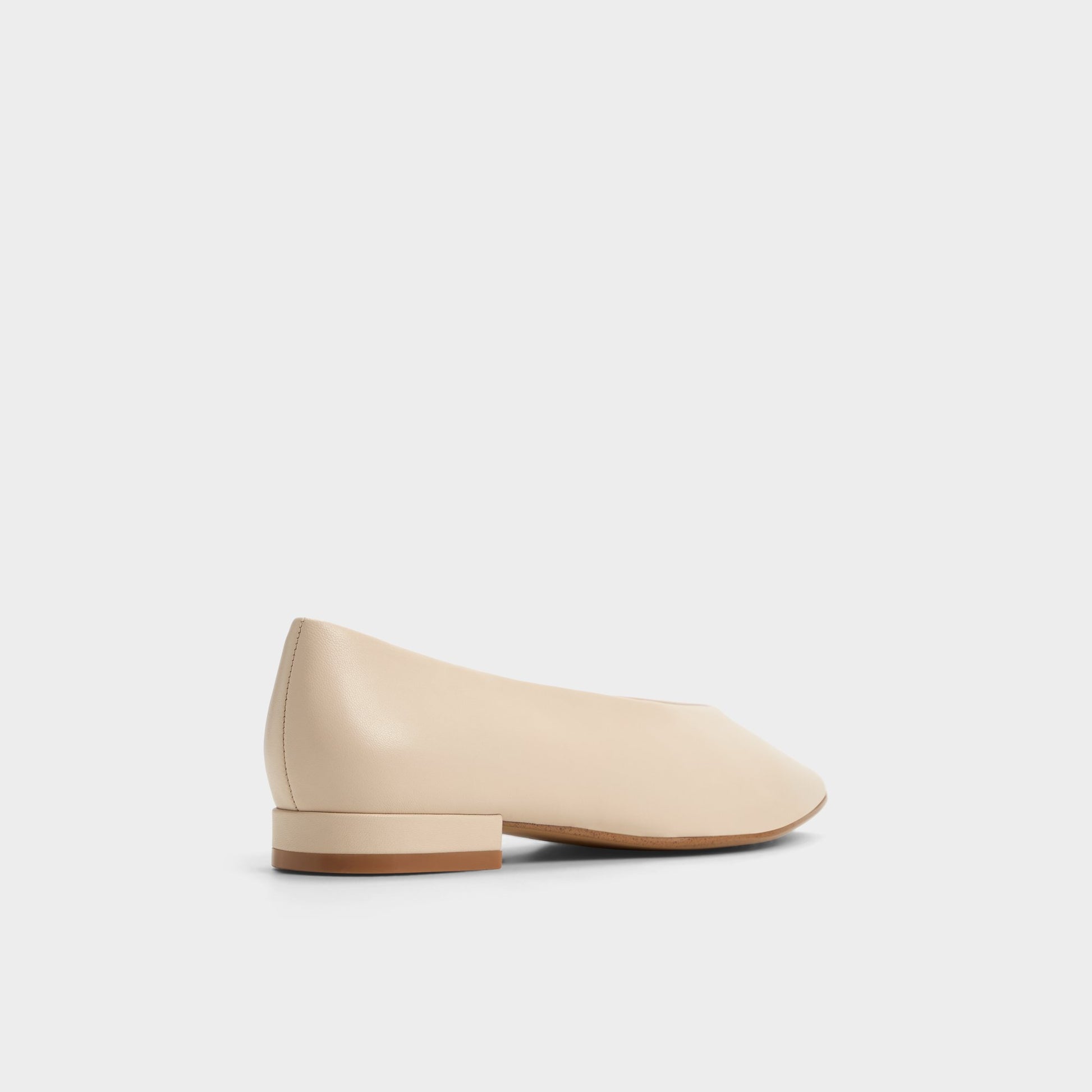 Three-quarter angle of Other Beige Zolita Ballerina's back side