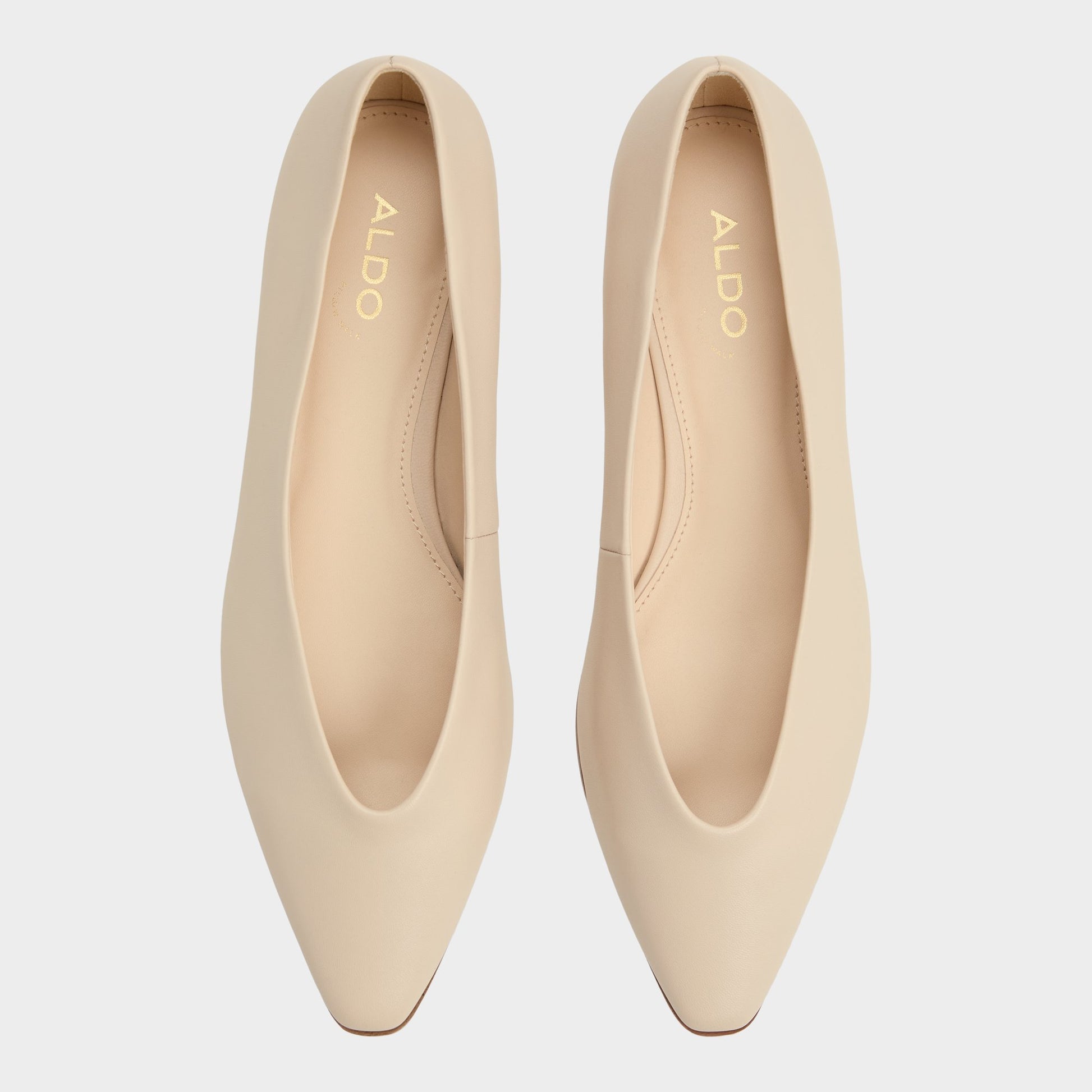 Top-down view of the Other Beige Zolita Ballerina