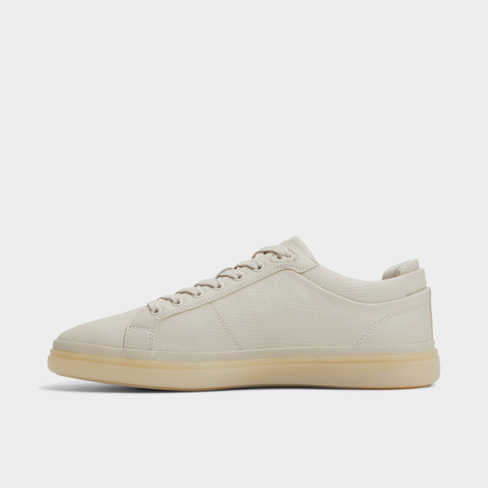 Side view of Grey Multi Finespec Low top sneaker