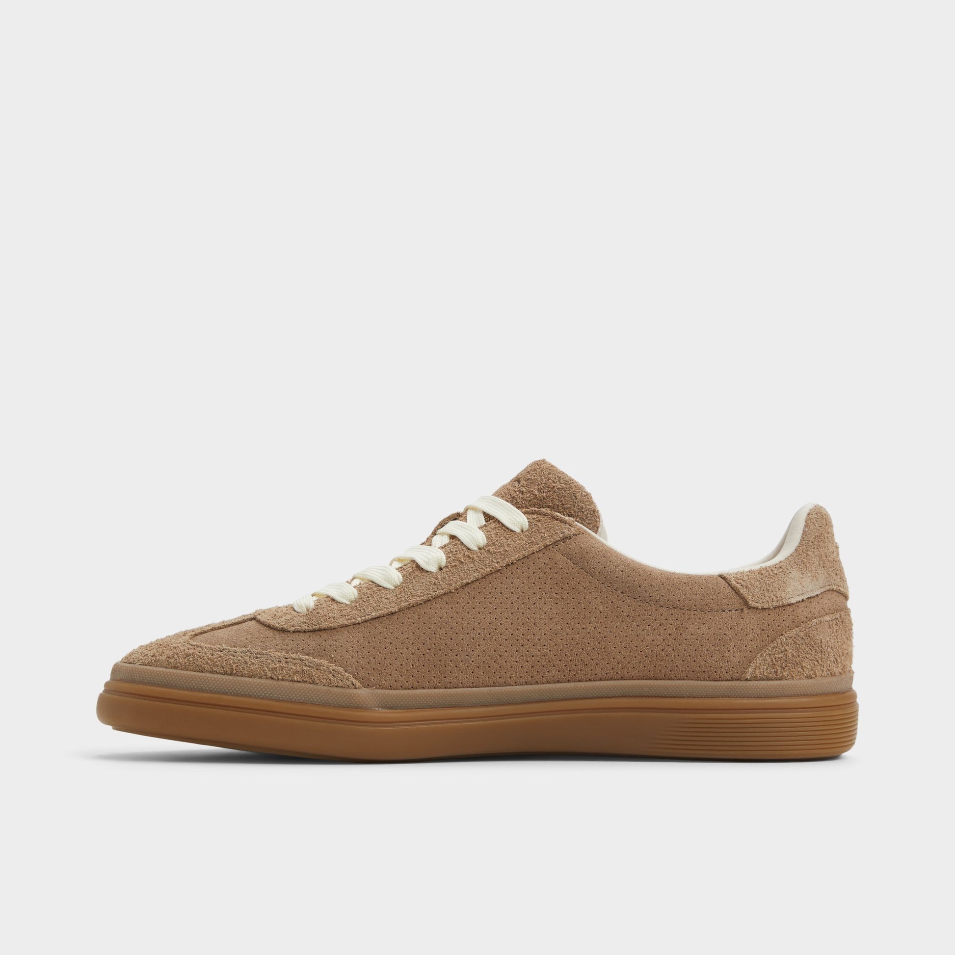 Side view of Taupe Lido Low top sneaker