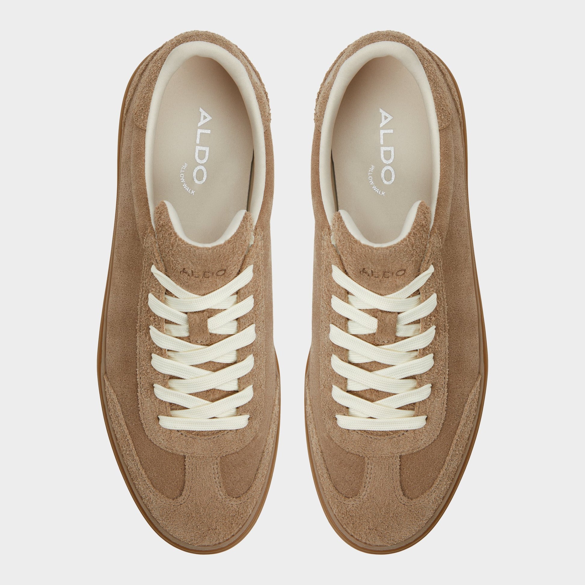 Top-down view of the Taupe Lido Low top sneaker
