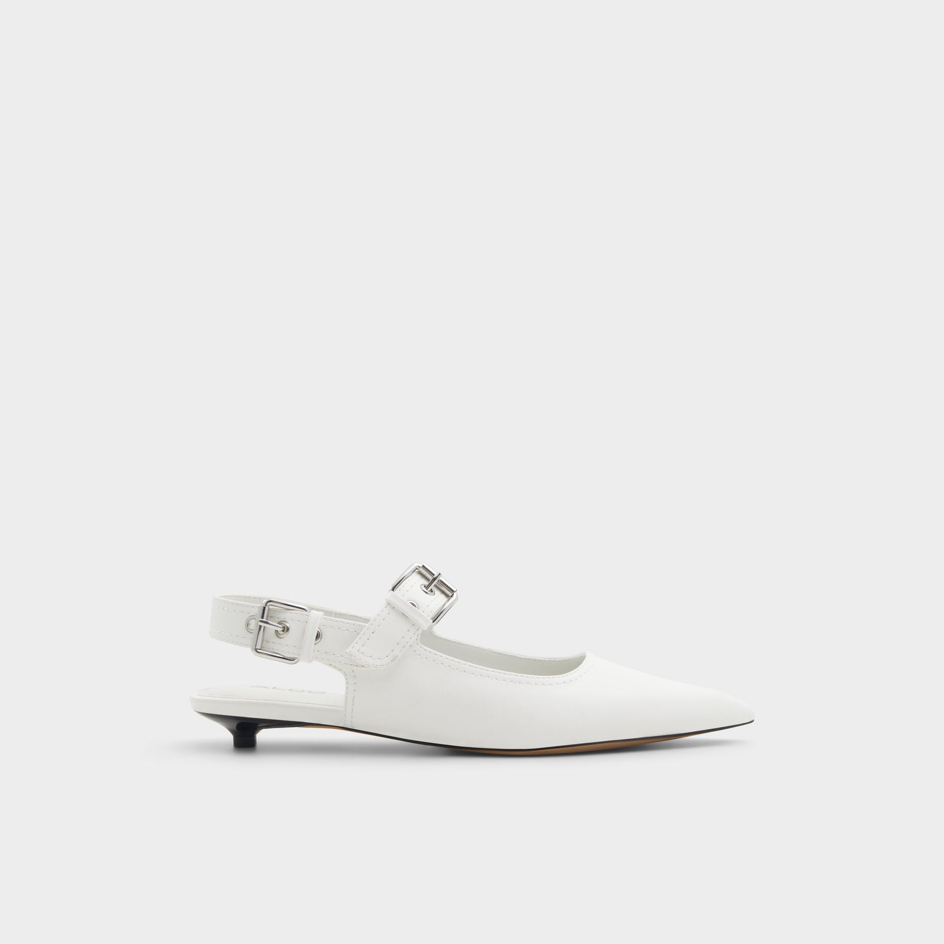 Main View of White Kellya Sling back high heel for Womens