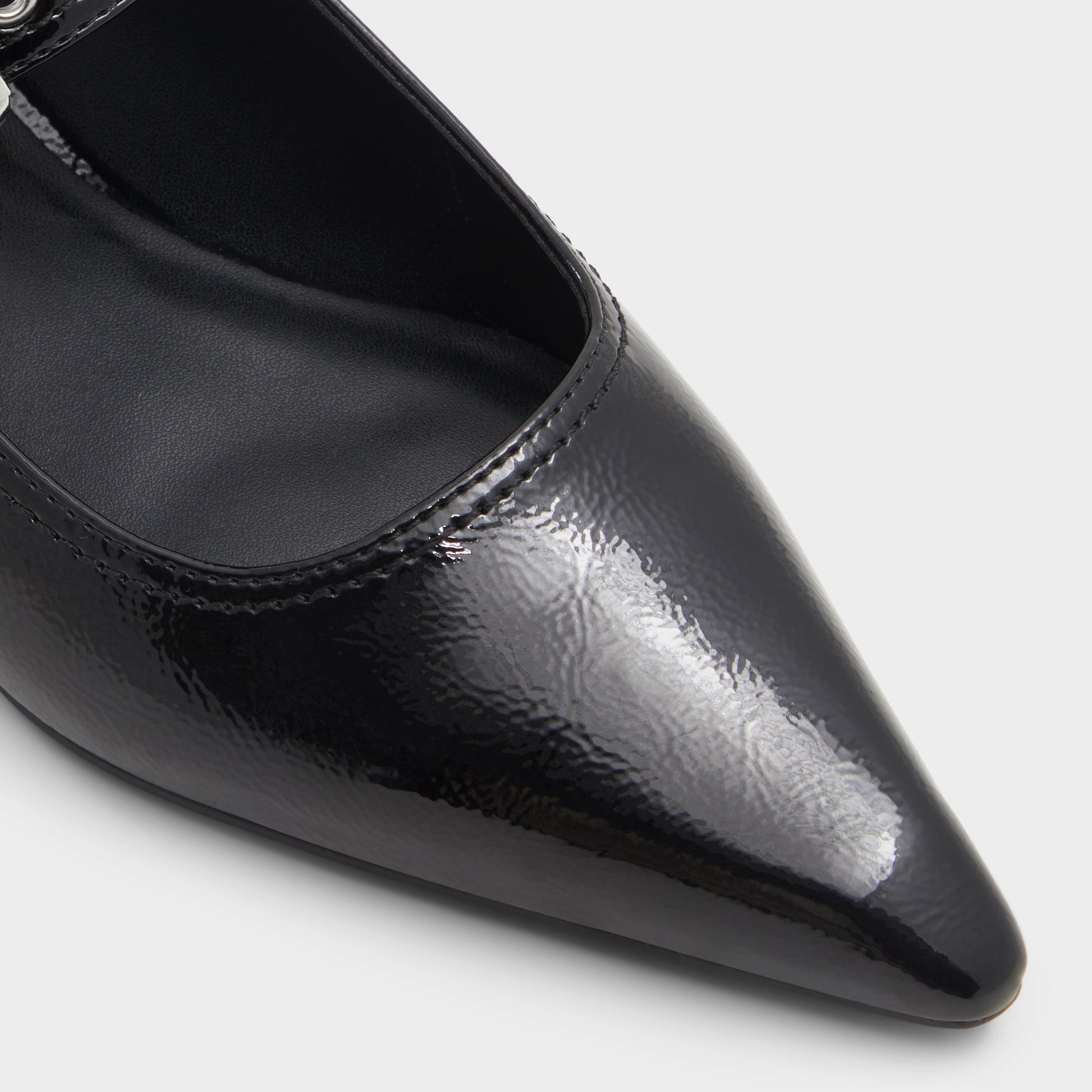 Close-up of the Other Black Kellya Sling back high heel