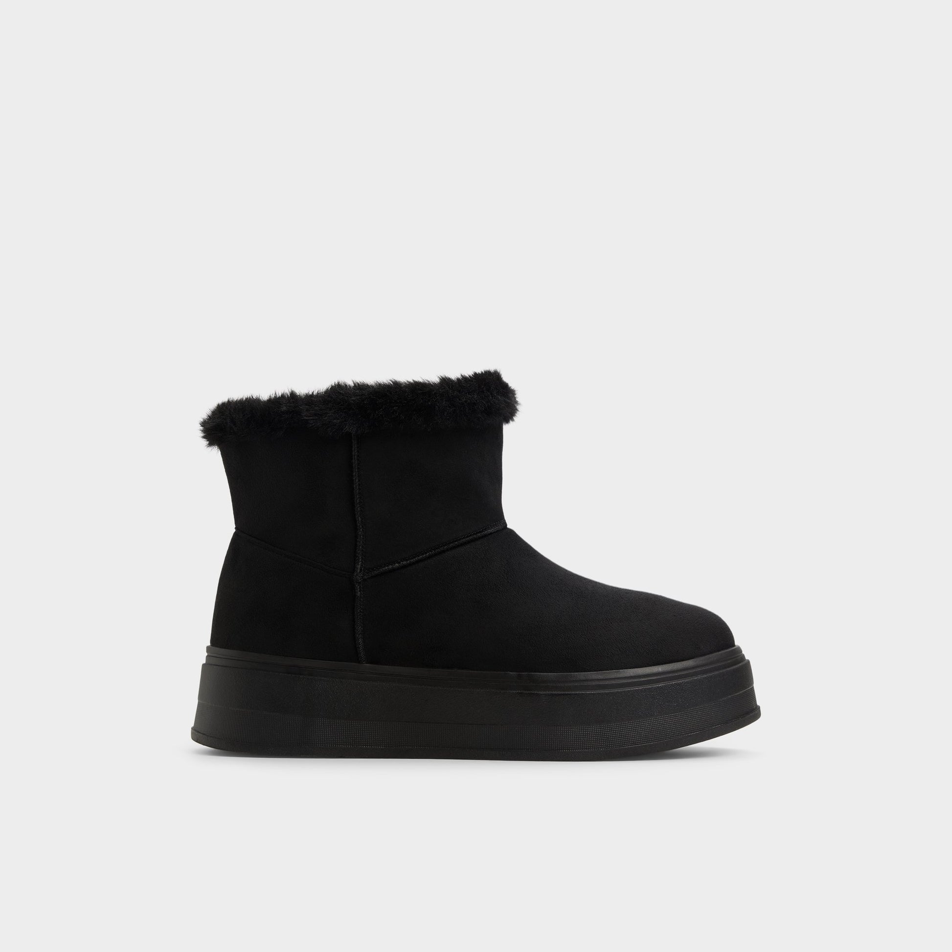 Vue principale de Noir Plushy Bottillon pour Femmes