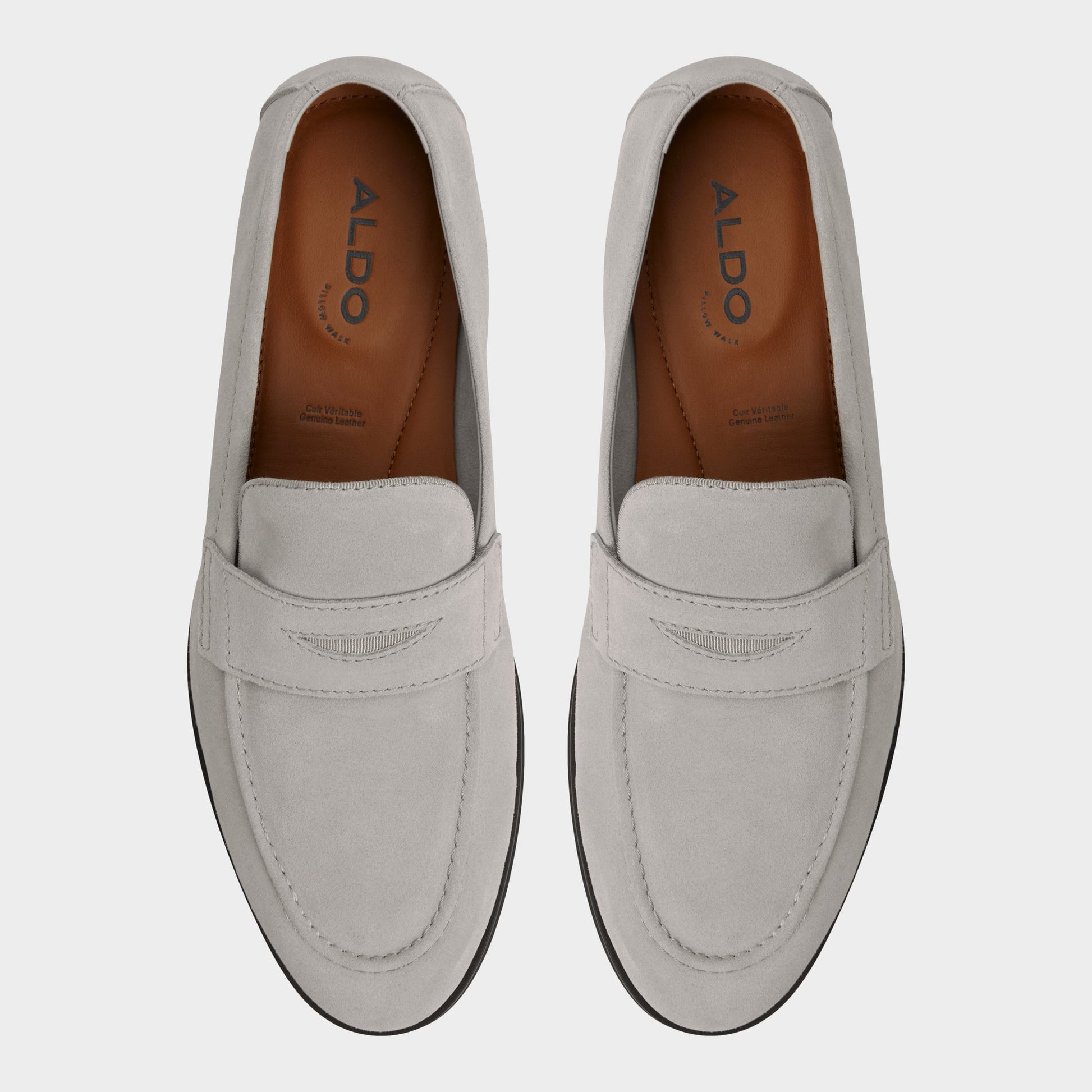 Top-down view of the Light Grey Journey Loafer