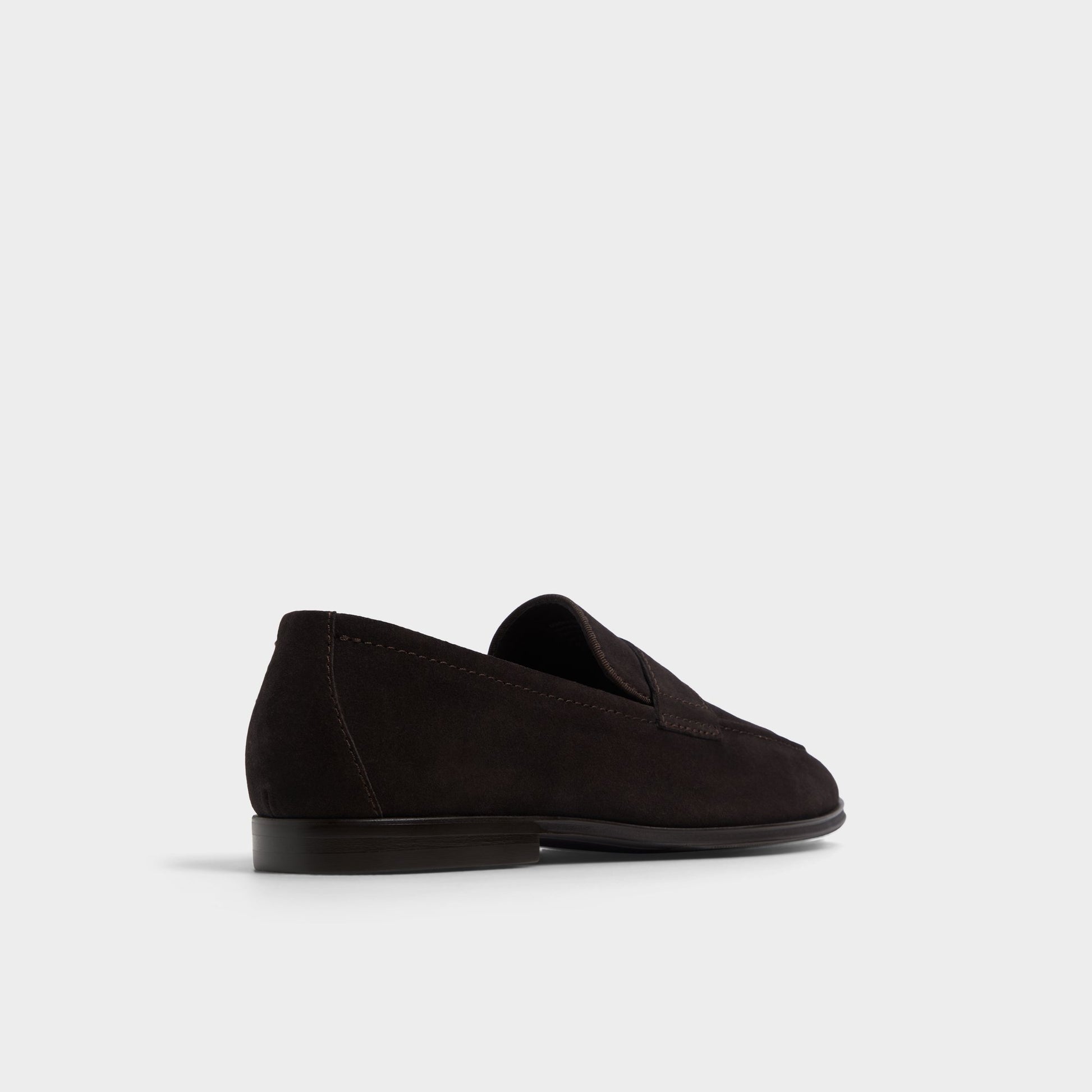 Three-quarter angle of Brown Journey Loafer's back side