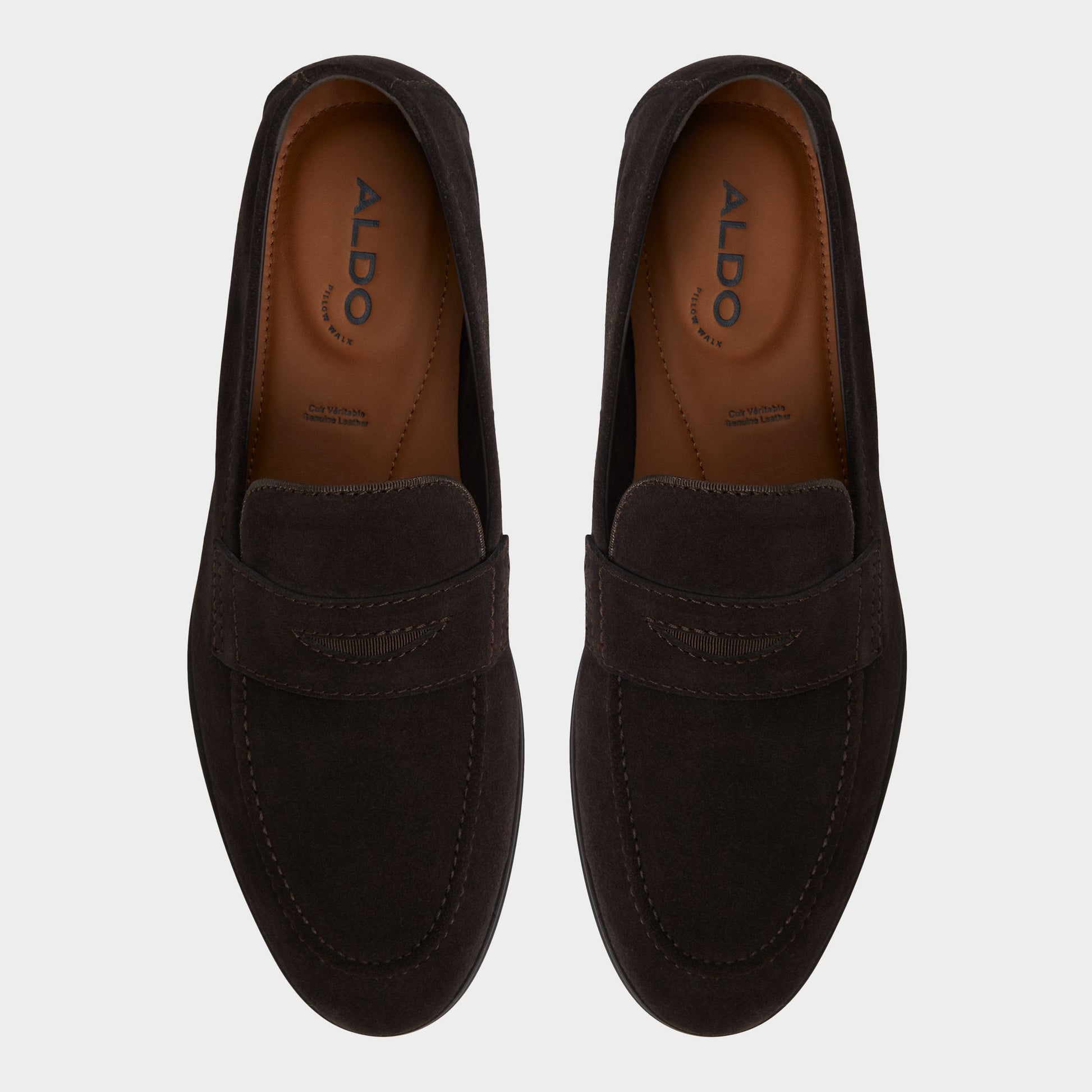 Top-down view of the Brown Journey Loafer