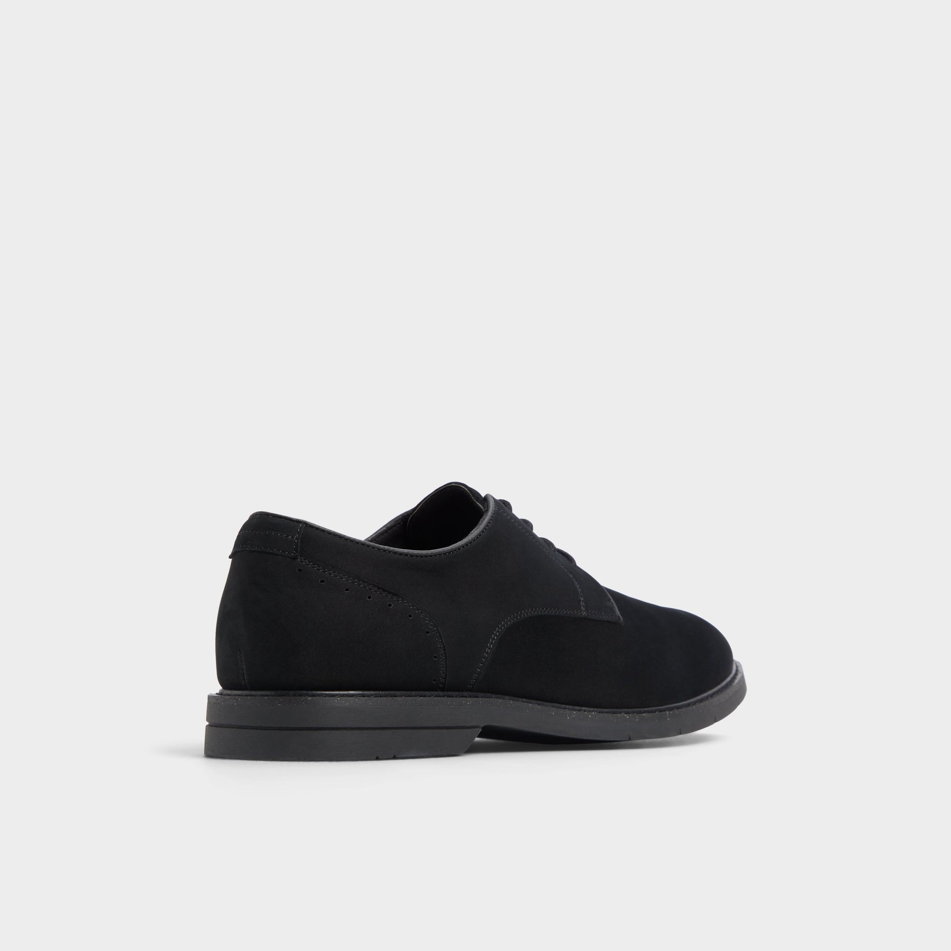 Three-quarter angle of Black Faro Oxford shoe's back side
