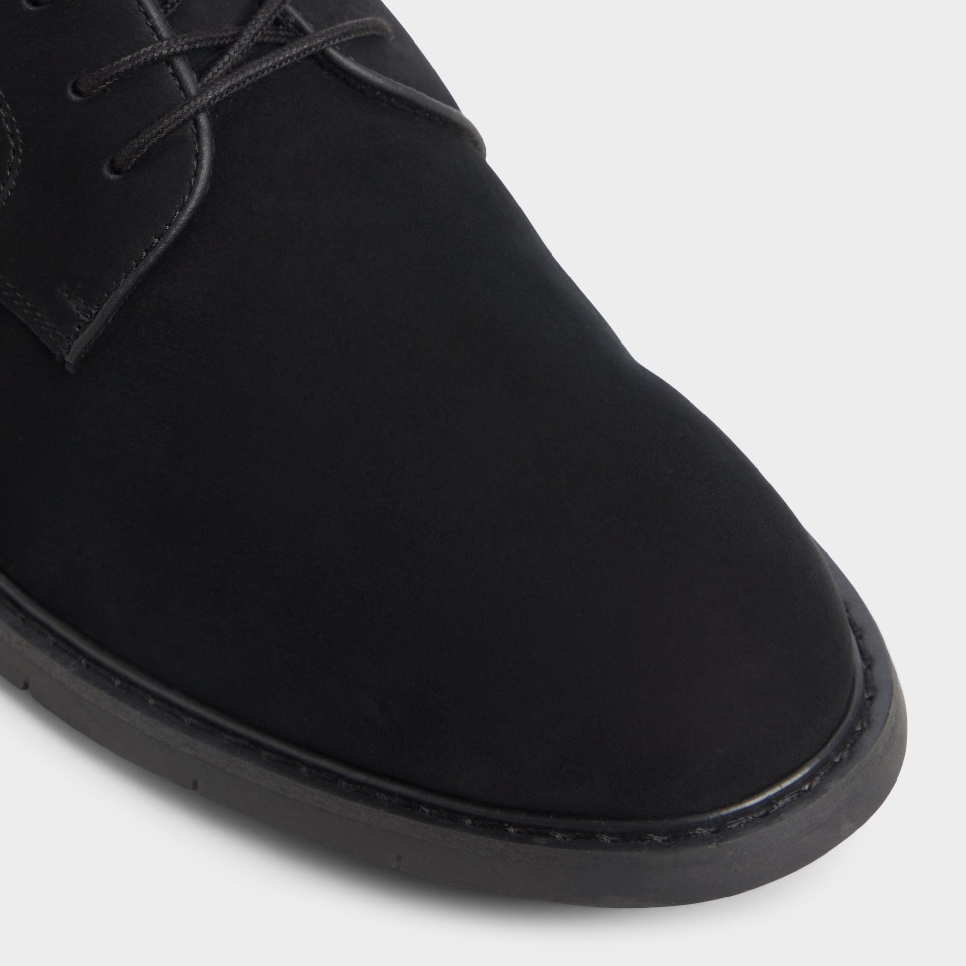 Close-up of the Black Faro Oxford shoe