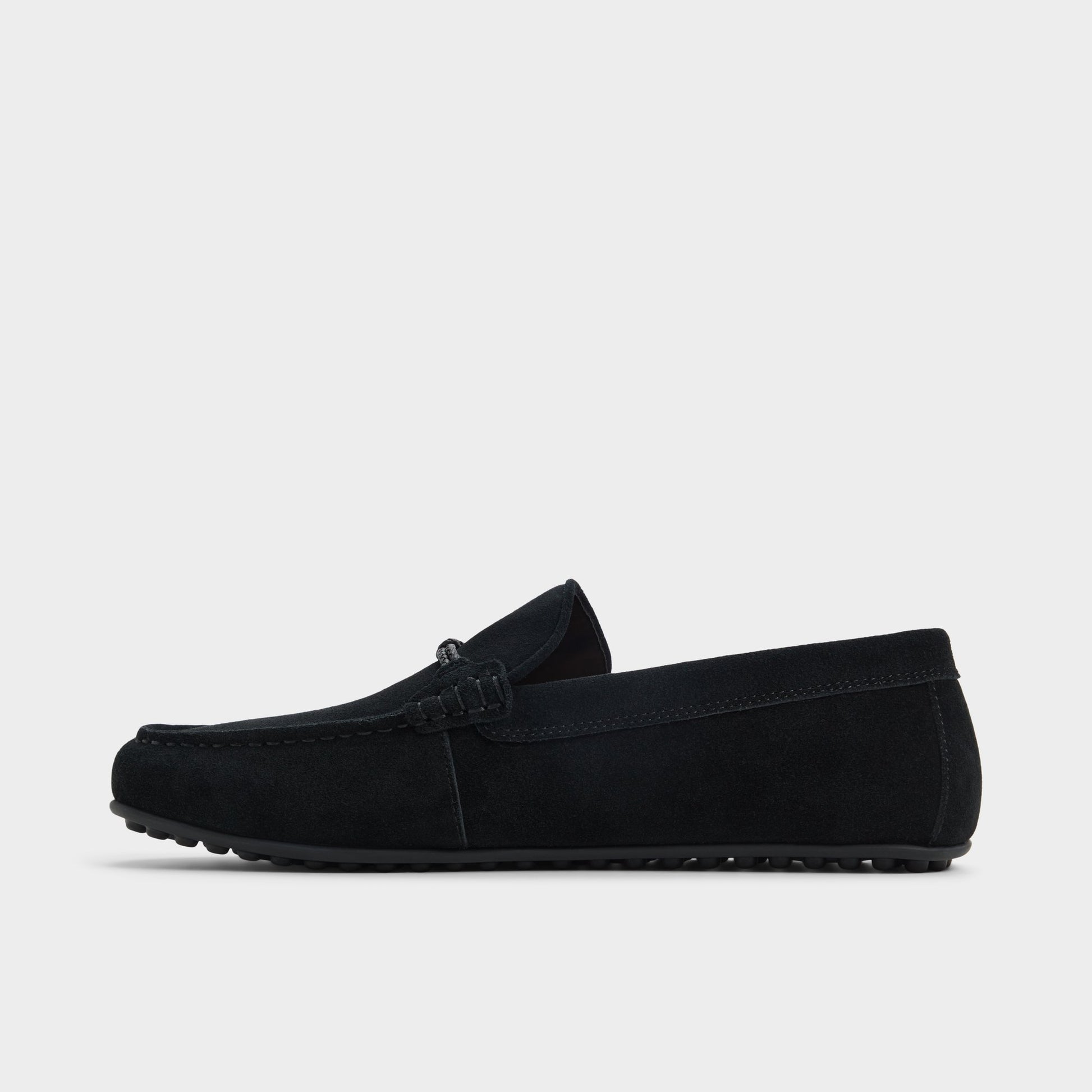 Side view of Open Black Wilbart Driving shoe