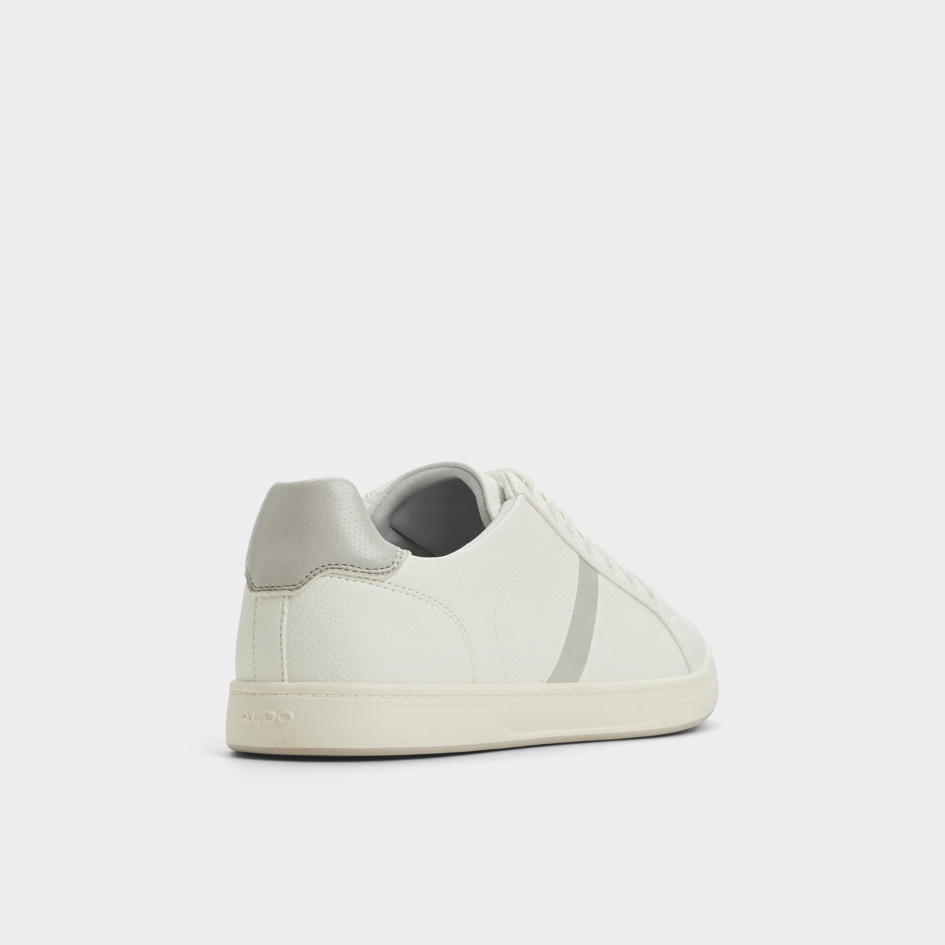 Three-quarter angle of White Coelin Low top sneaker's back side