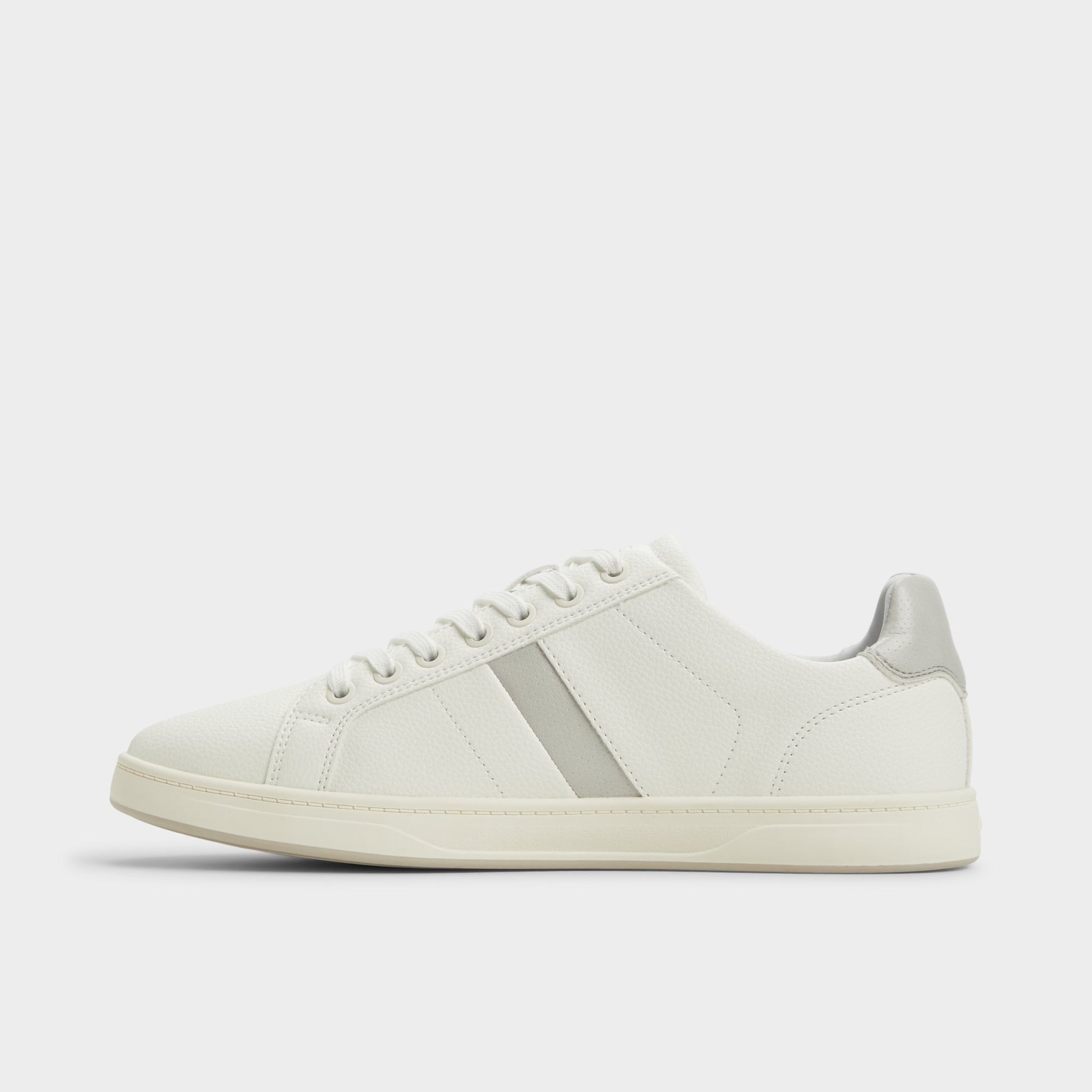 Side view of White Coelin Low top sneaker