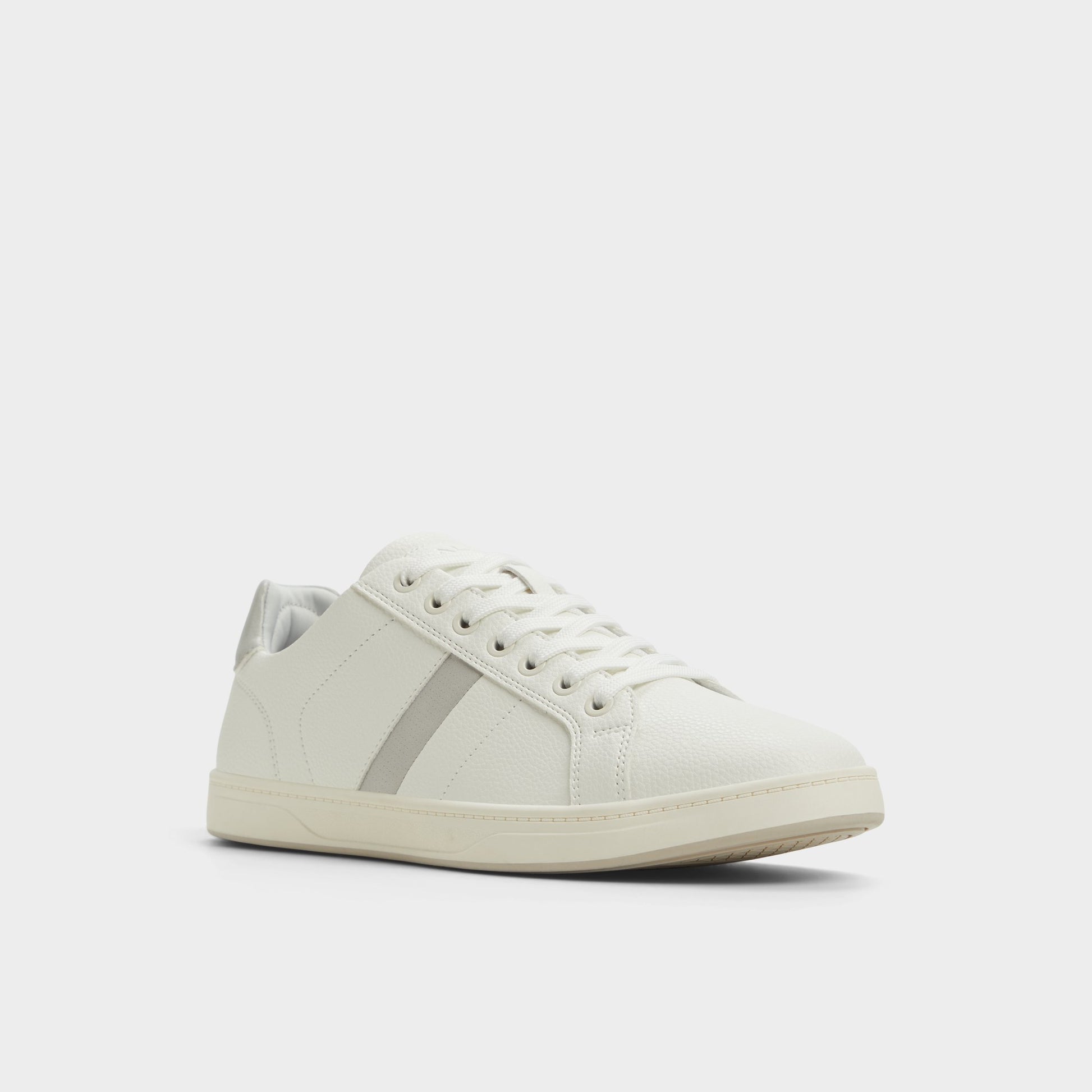 Three-quarter angle of White Coelin Low top sneaker's front side