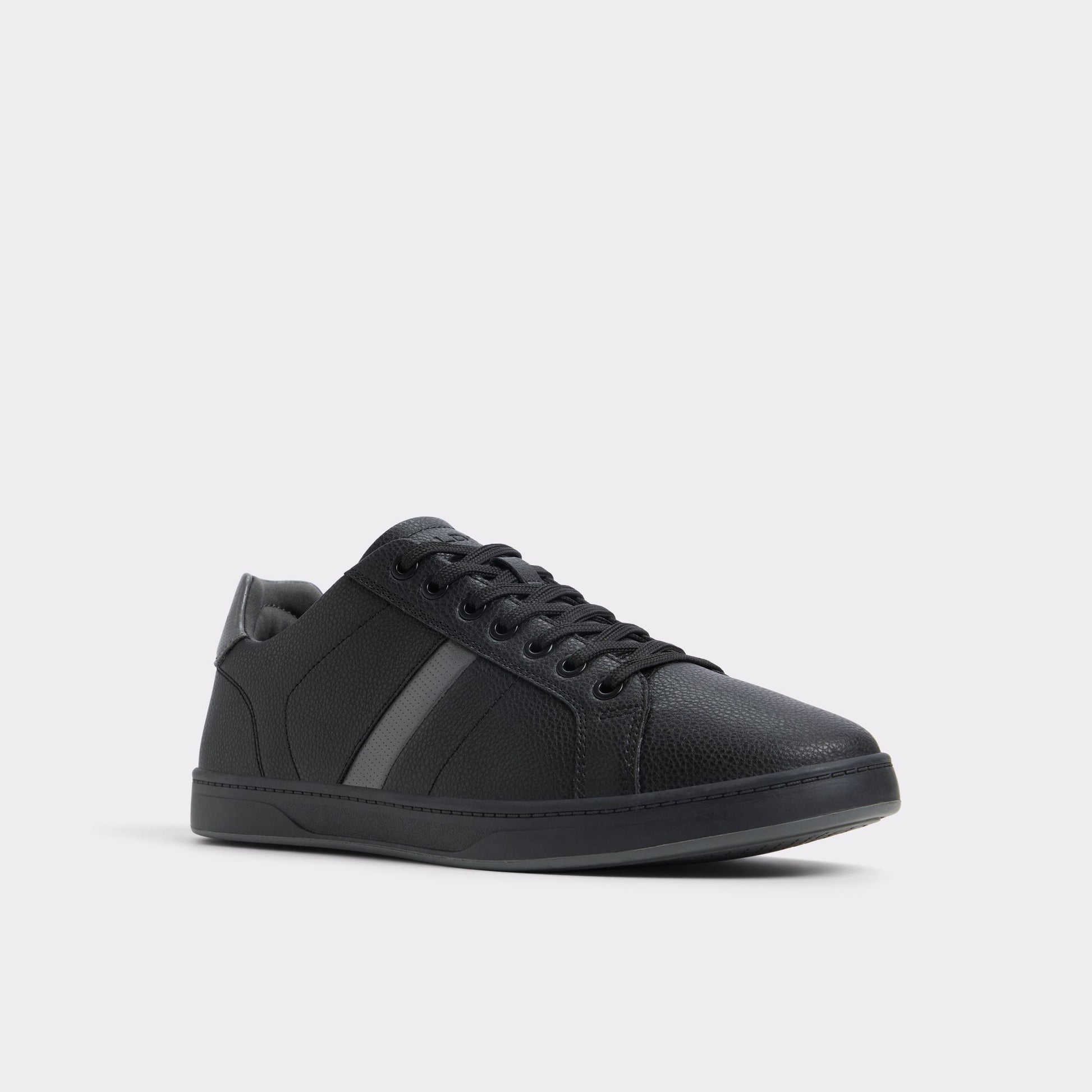 Three-quarter angle of Black Coelin Low top sneaker's front side