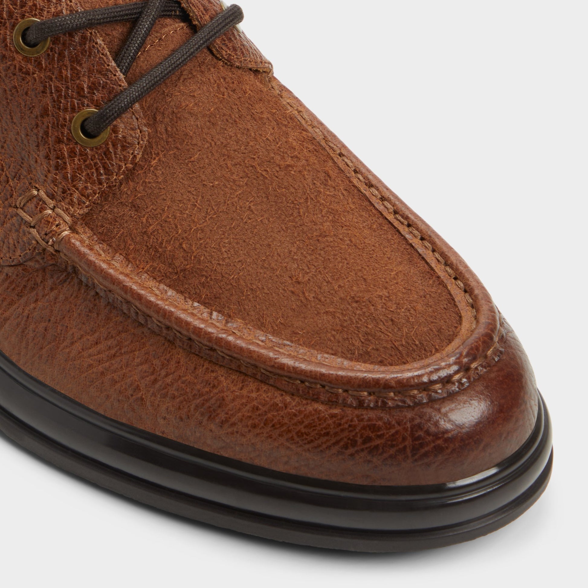 Close-up of the Cognac Seaexplorer Boat shoe