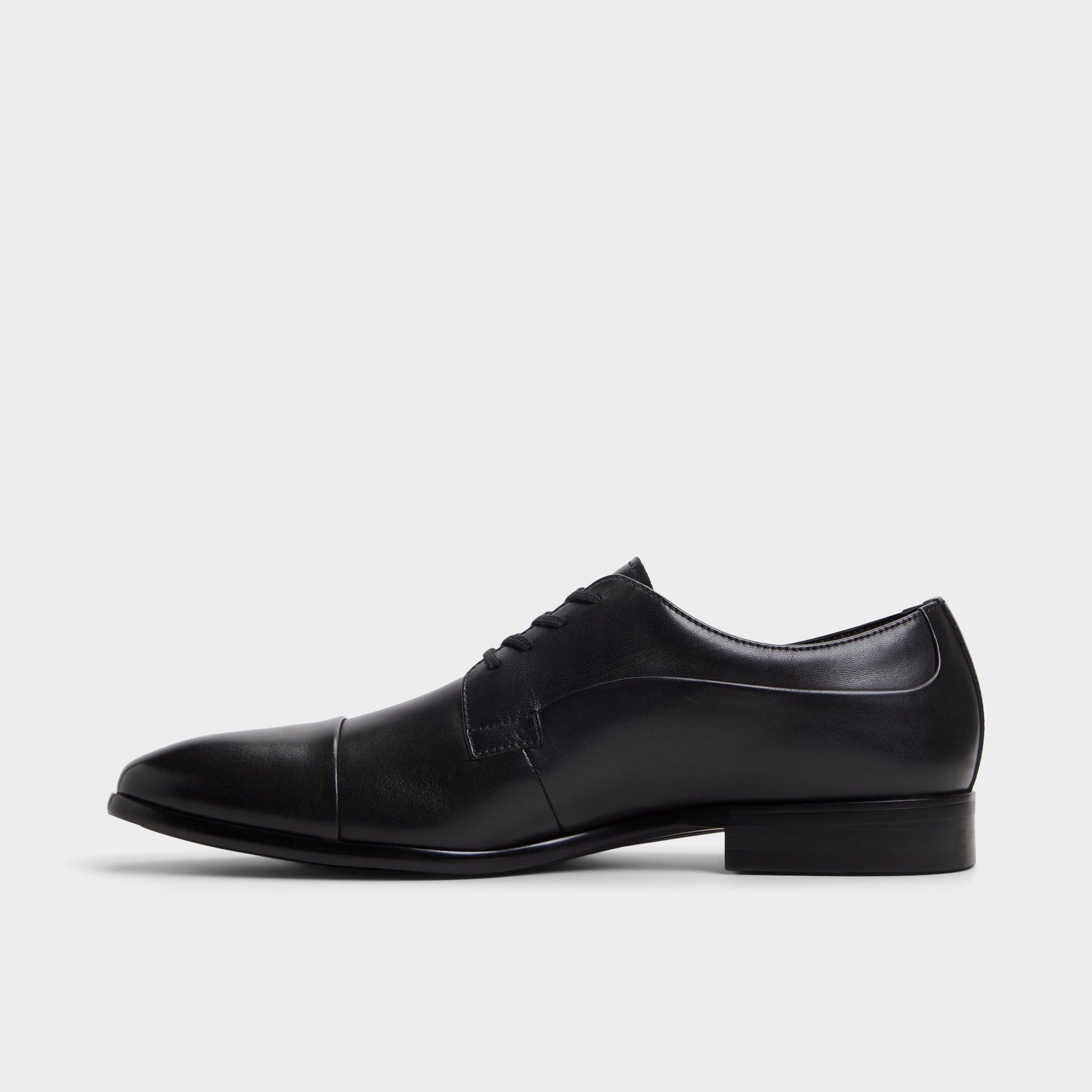Side view of Black Daniells Derby shoe
