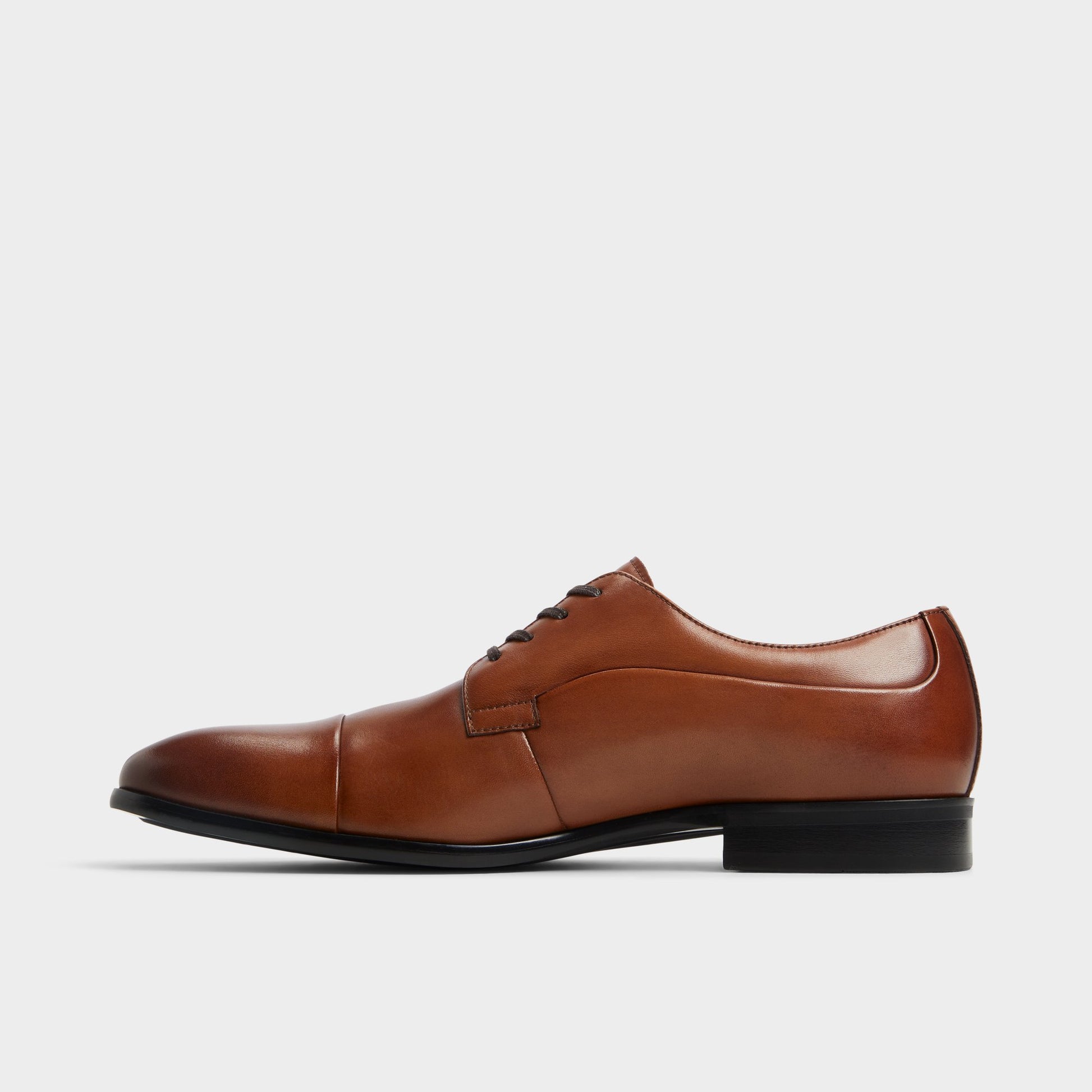 Side view of Cognac Daniells Derby shoe