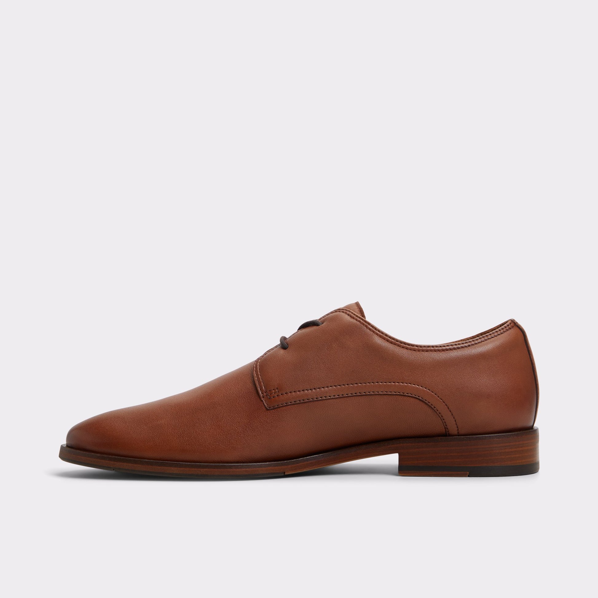 Side view of Cognac Shirdon Derby shoe