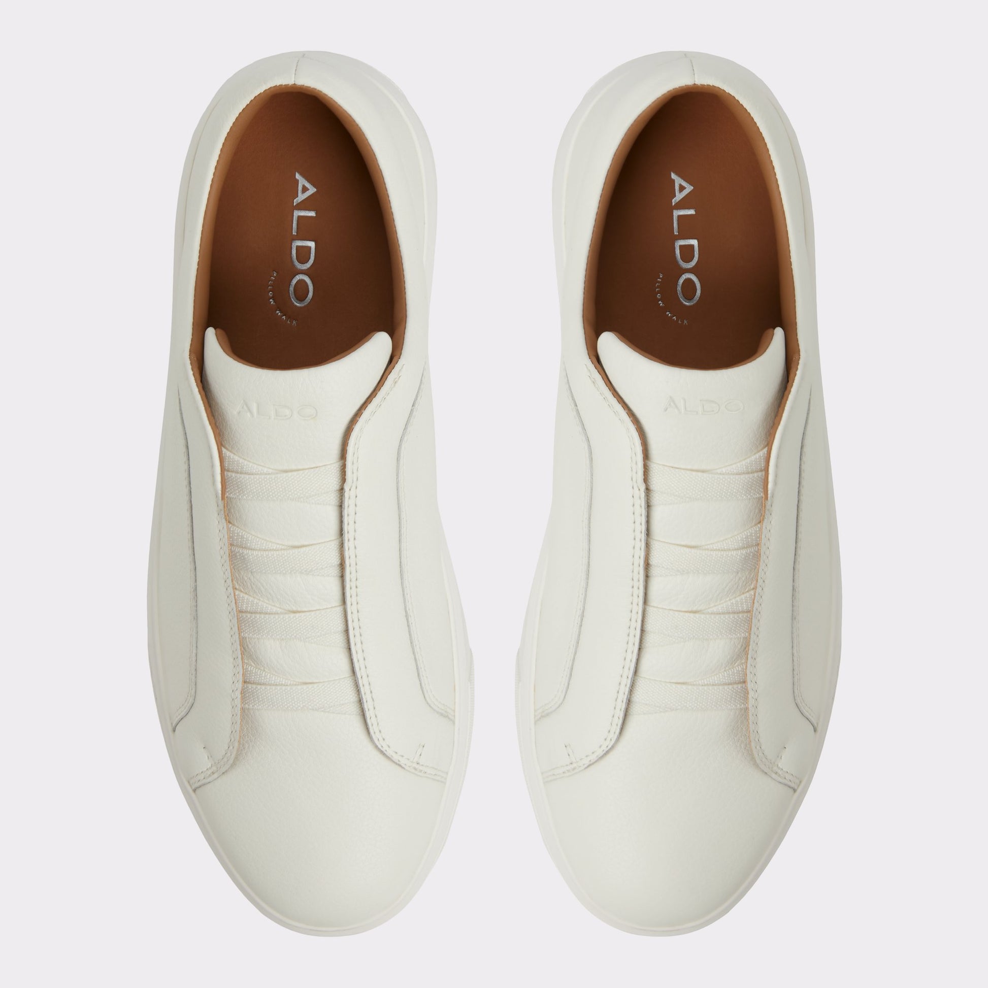 Top-down view of the Bone Abbott Slip-on sneaker