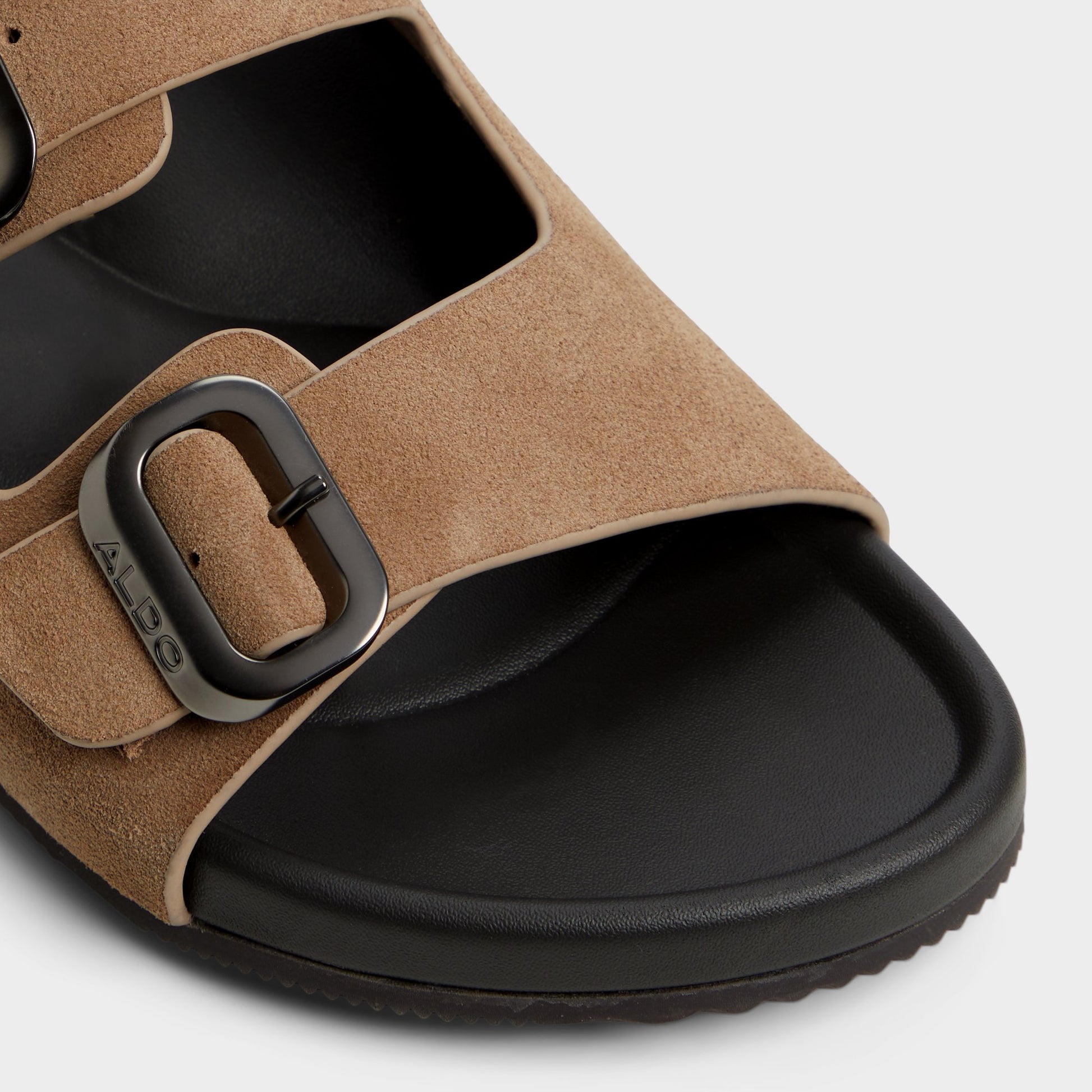 Close-up of the Other Brown Kennebunk Slide sandal