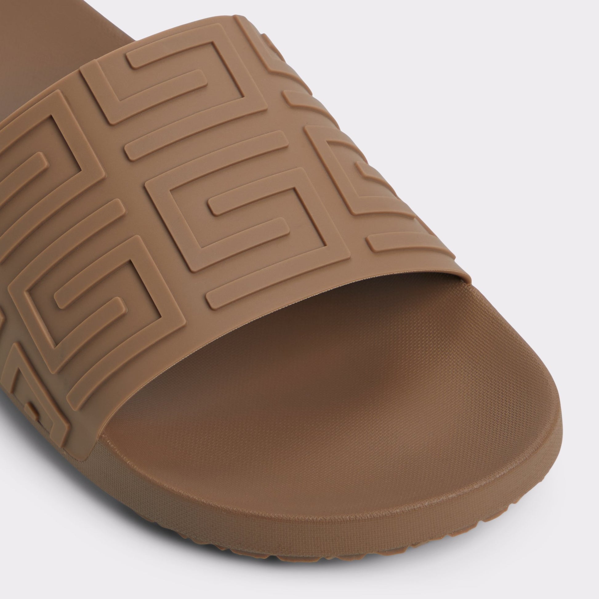 Close-up of the Other Brown Atrani Slide sandal