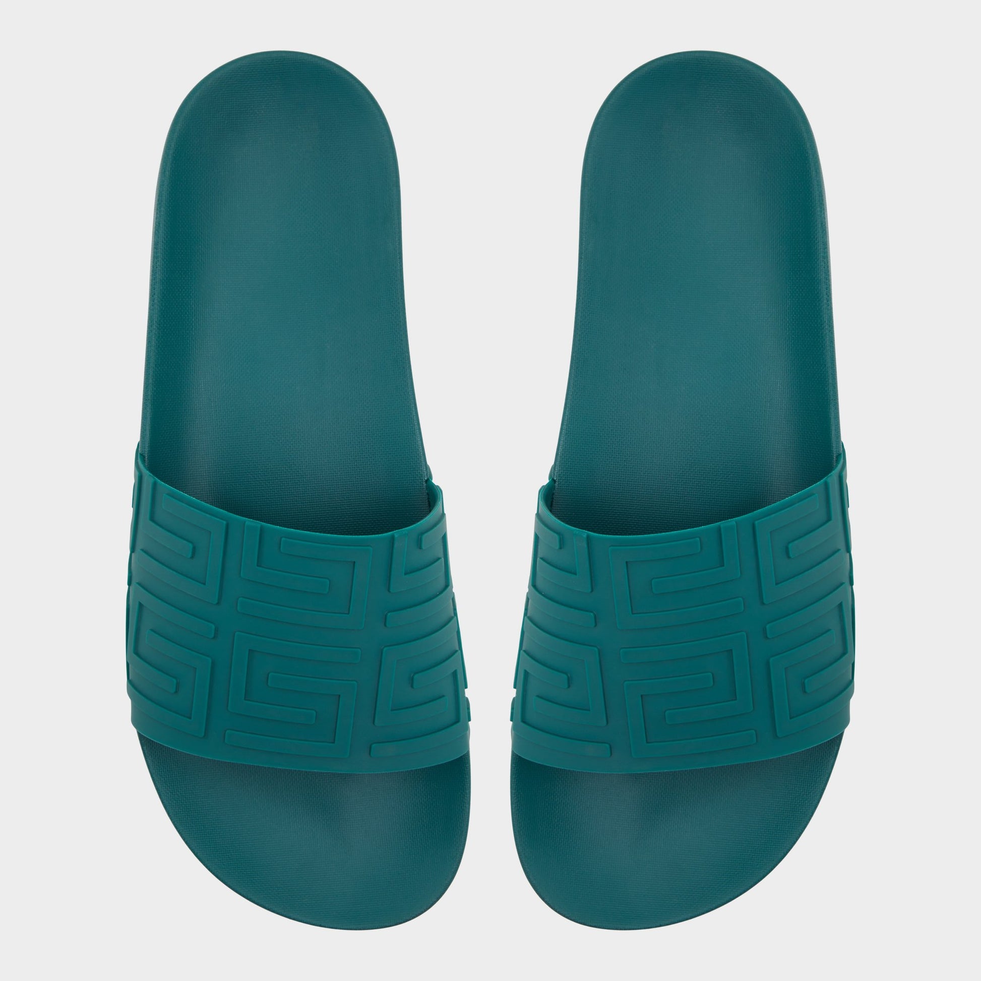 Top-down view of the Green Atrani Slide sandal