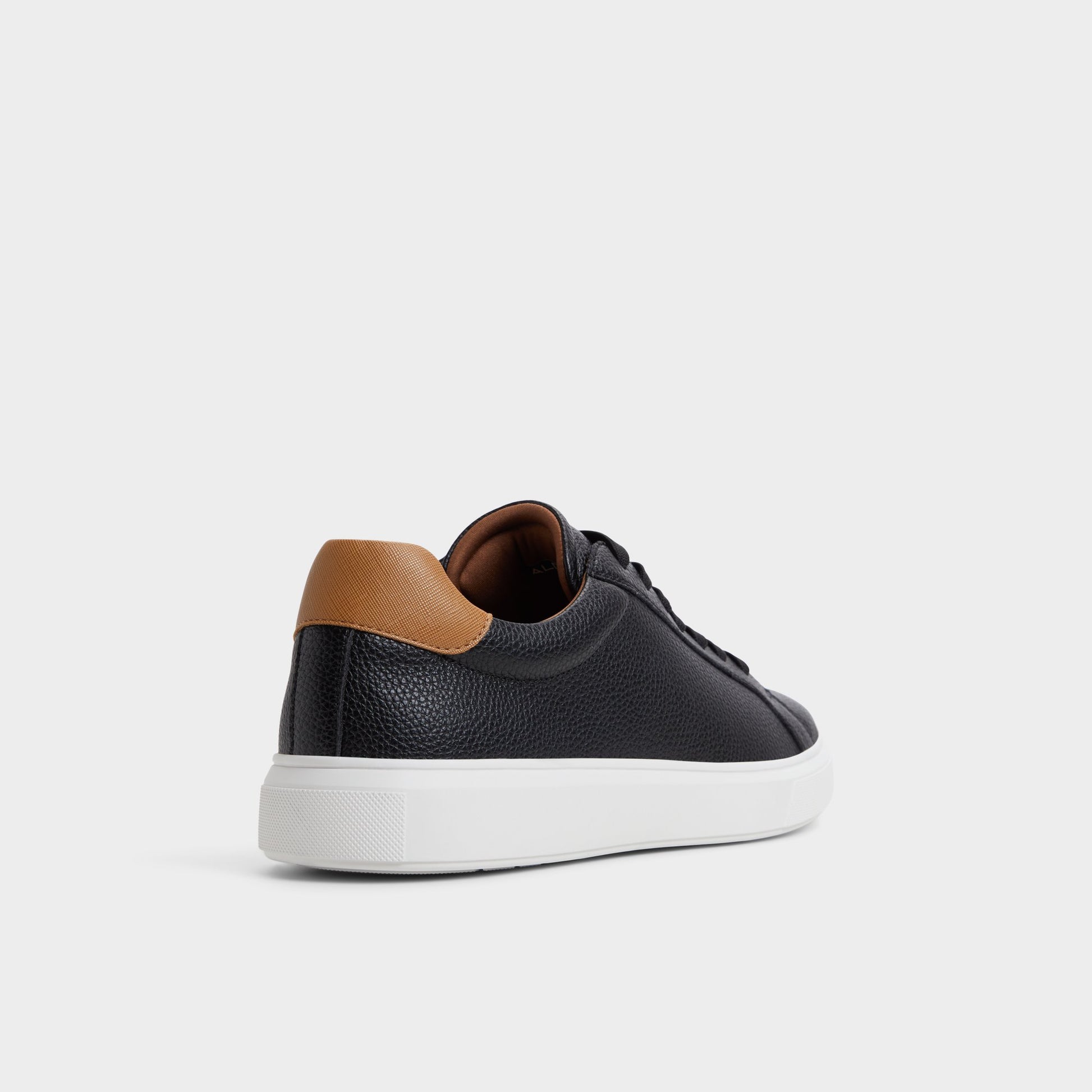 Three-quarter angle of Black Clubmember Low top sneaker's back side