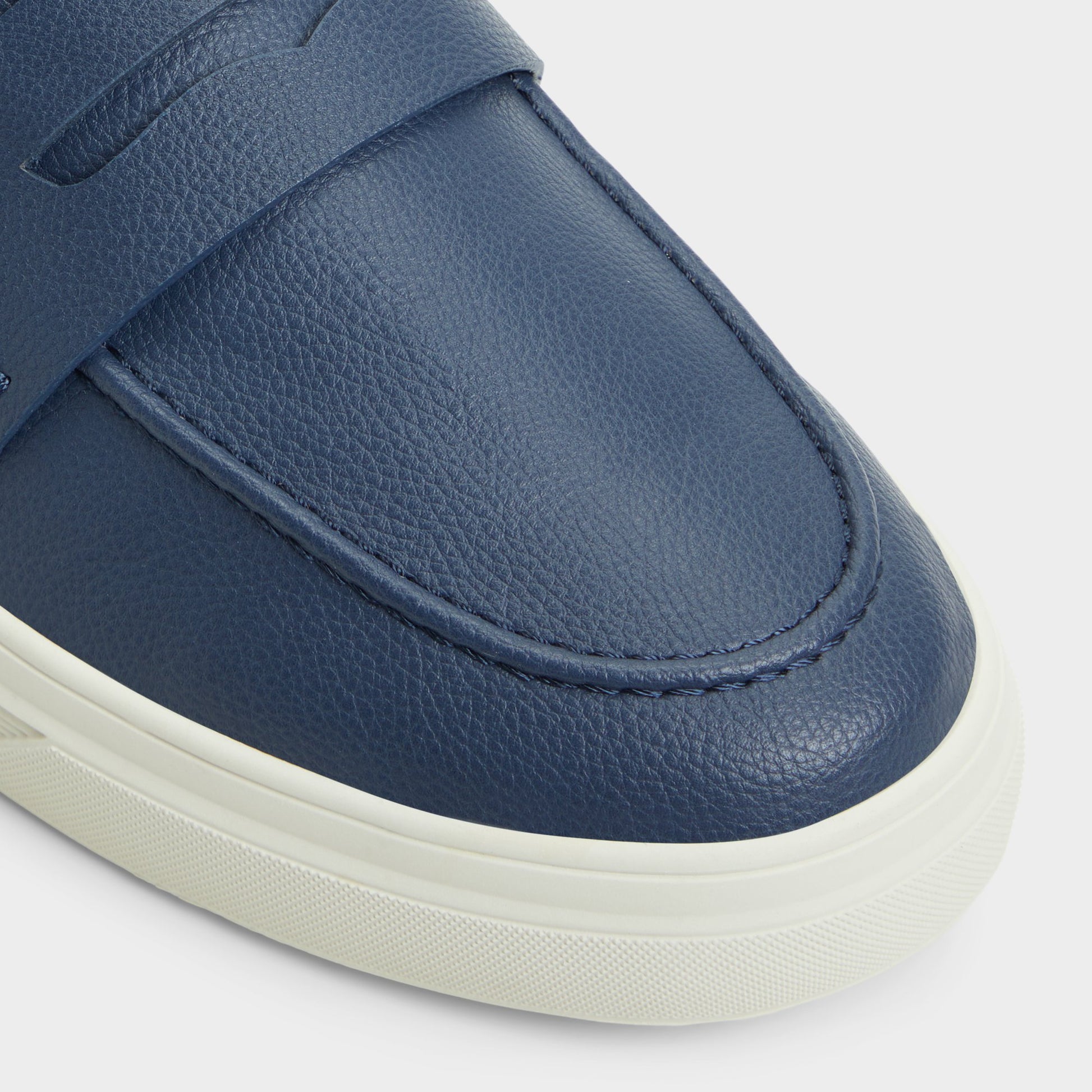 Close-up of the Navy Seafarer Boat shoe