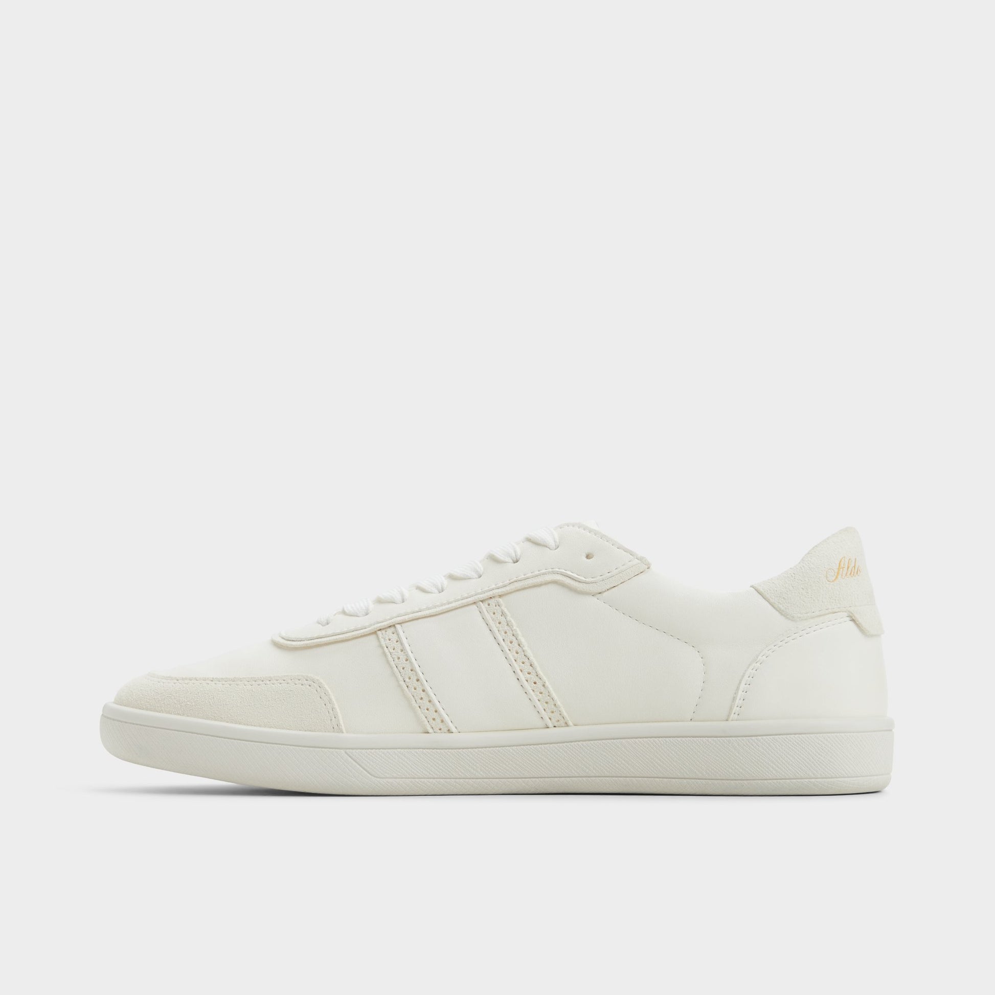 Side view of Open White Uptown Low top sneaker